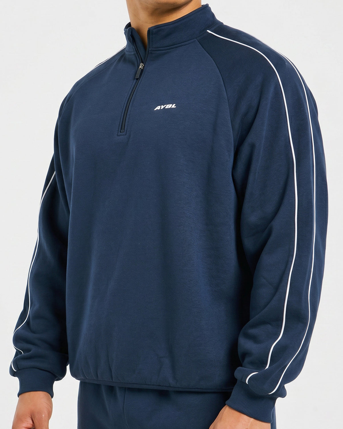 Restore Oversized 1/4 Zip Pullover - Navy Blue