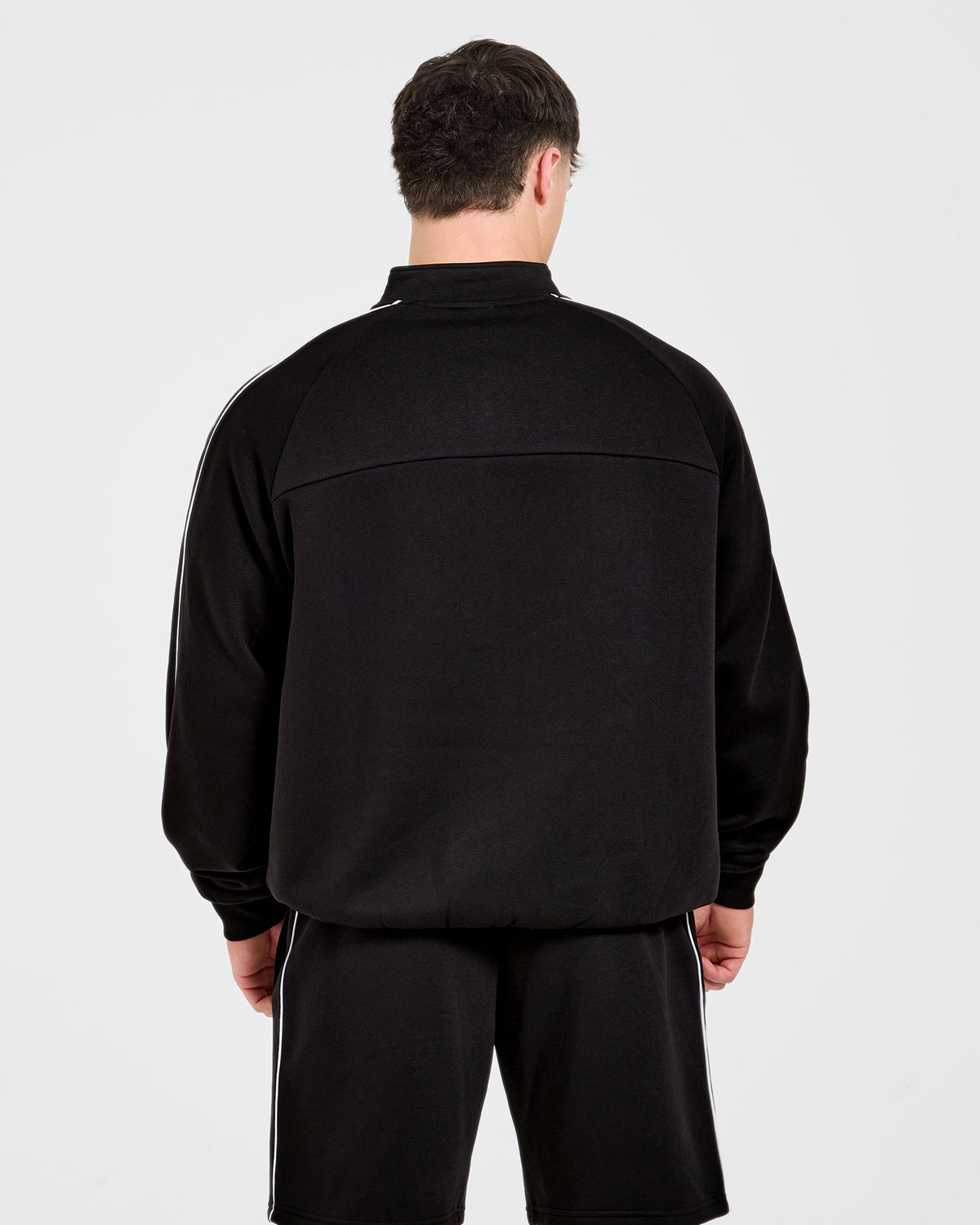 Restore Oversized 1/4 Zip Pullover - Black