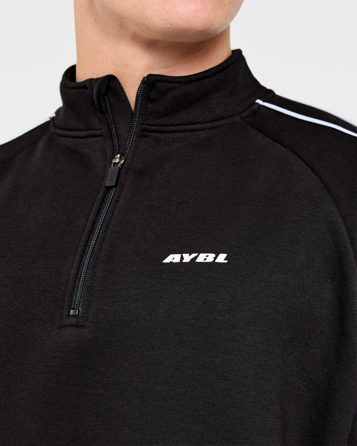 Restore Oversized 1/4 Zip Pullover - Black