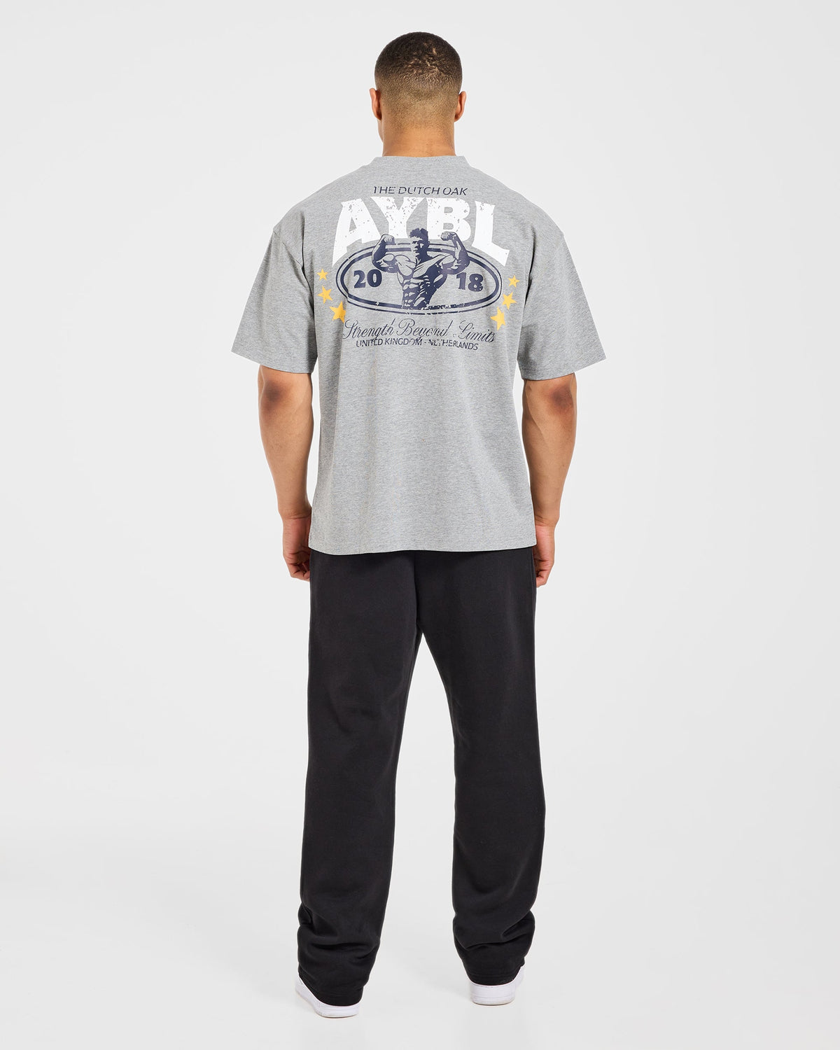 Wesley Vissers X Beyond Limits Oversized T Shirt - Dark Grey Marl/Navy