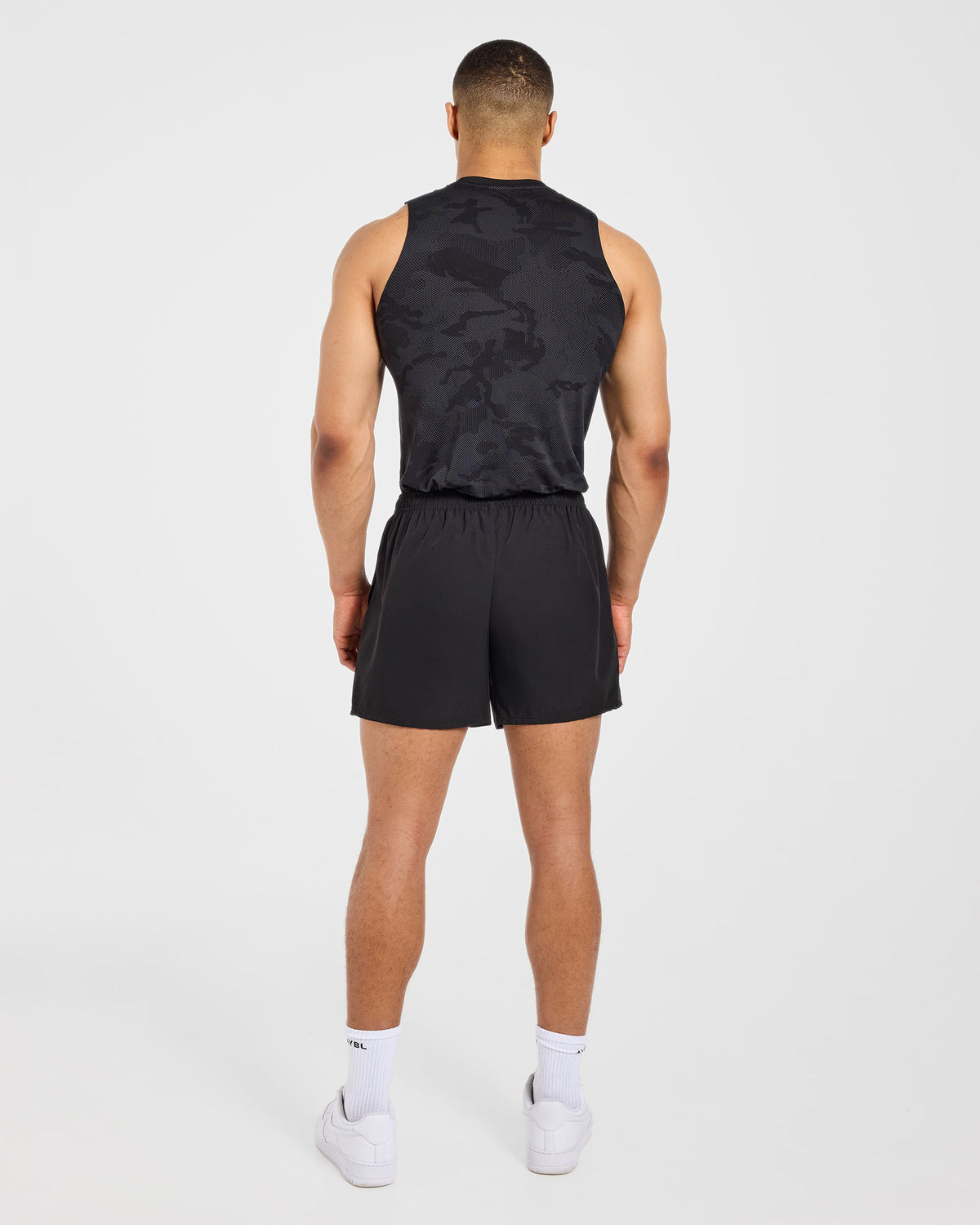 Camo Seamless Tank - Noir