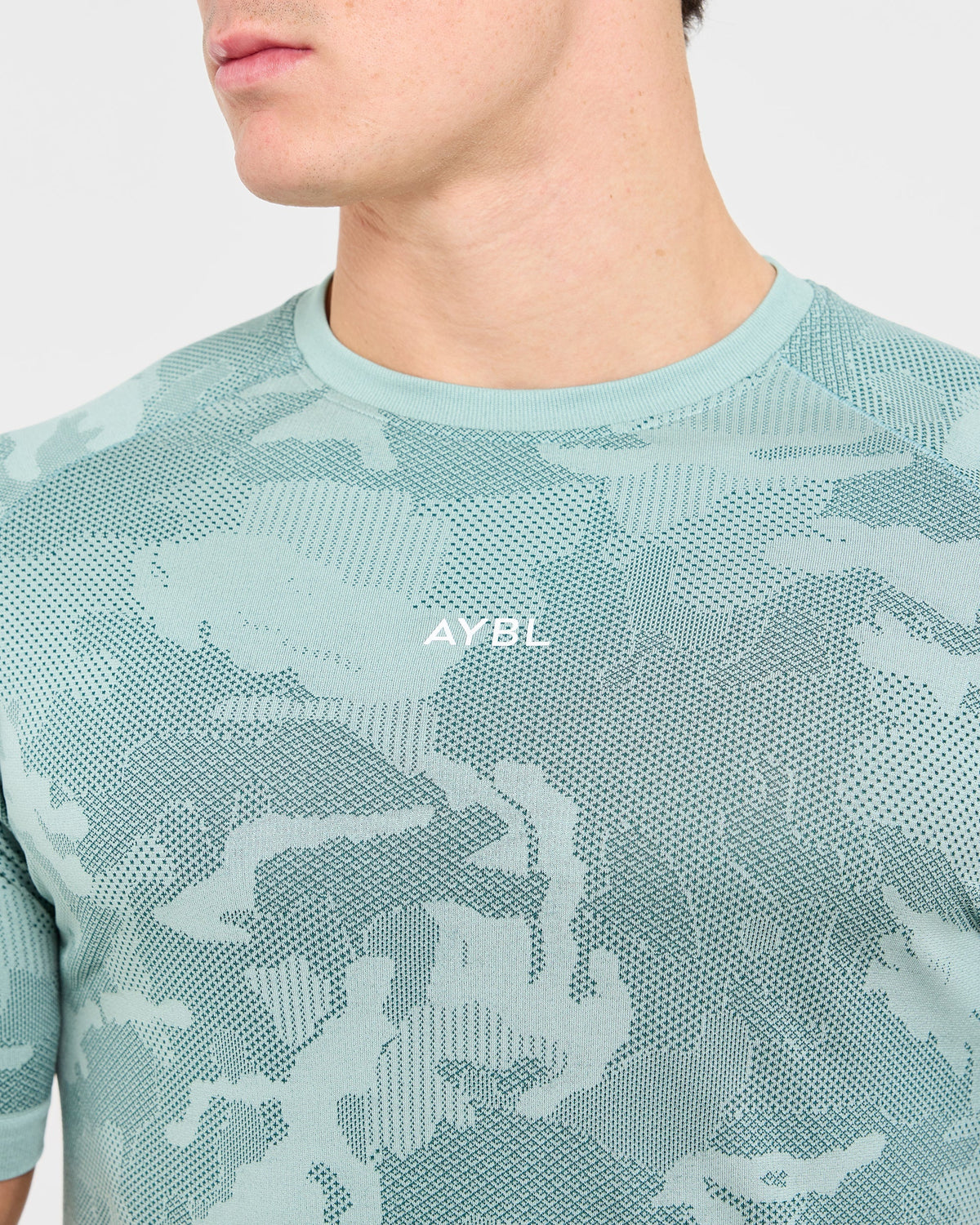 Camo Seamless T Shirt - Mist Sage