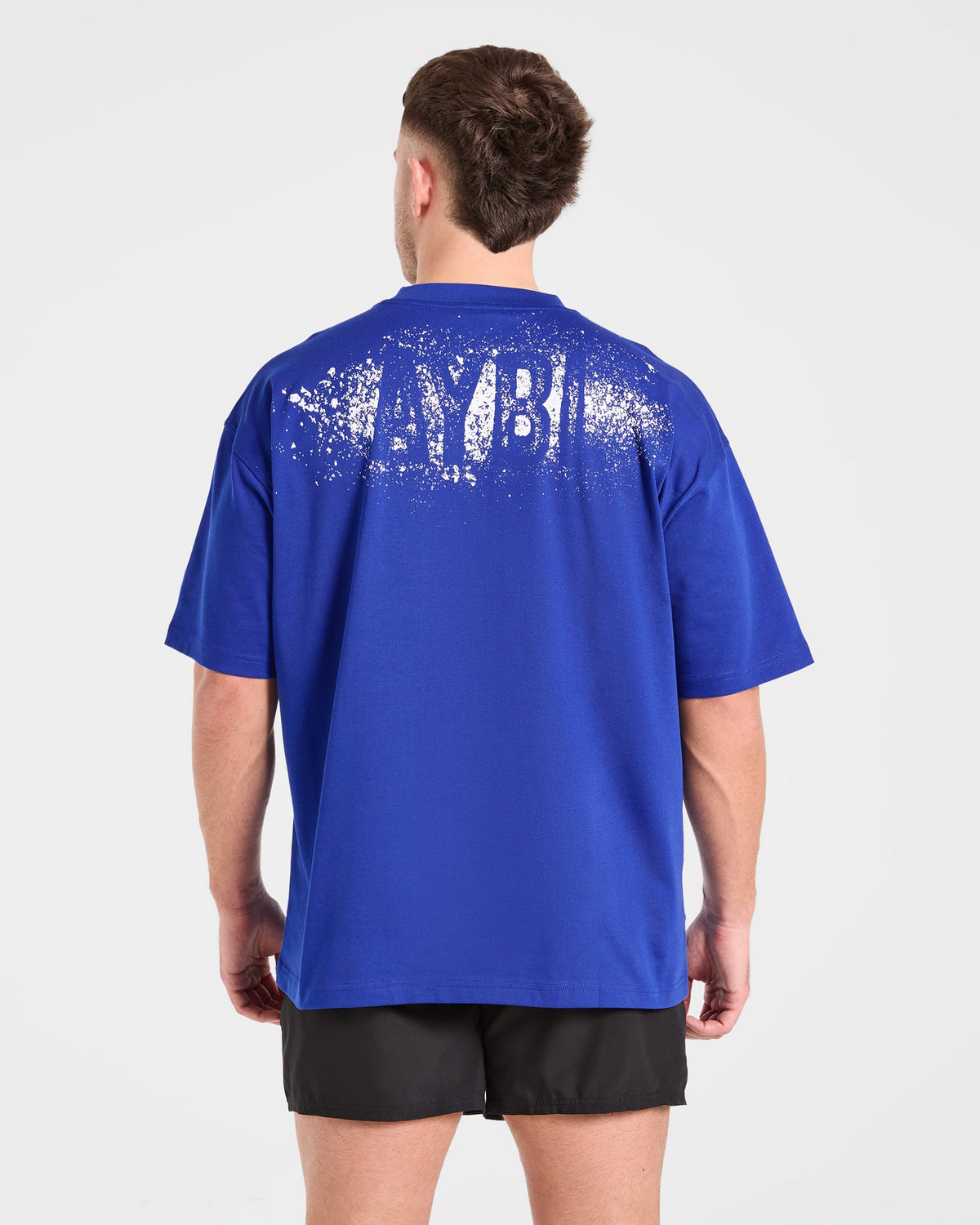 Gym Chalk Oversized T Shirt - Cobalt Bleu