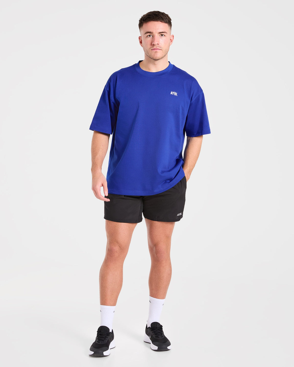 Gym Chalk Oversized T Shirt - Cobalt Bleu