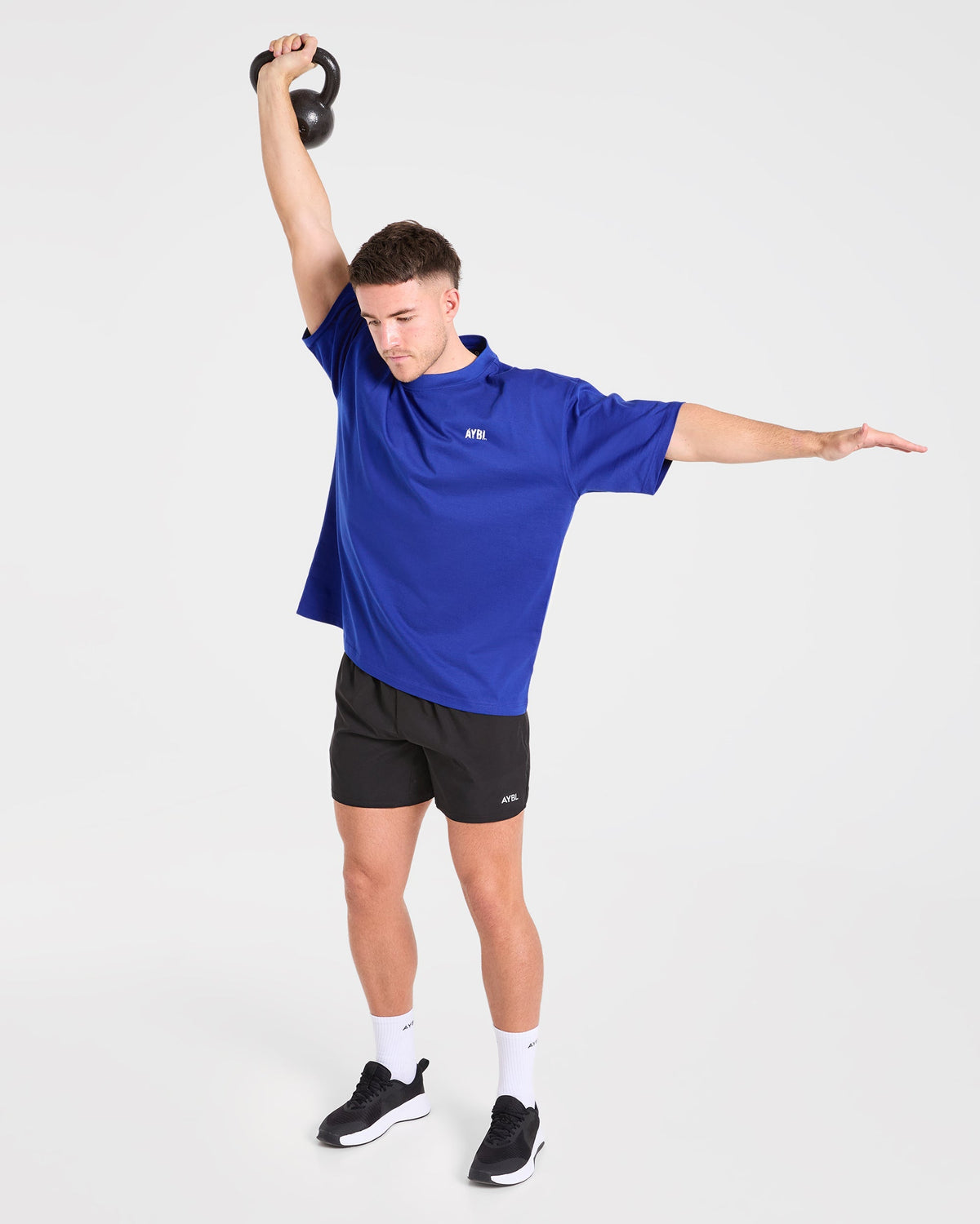 Gym Chalk Oversized T Shirt - Cobalt Bleu