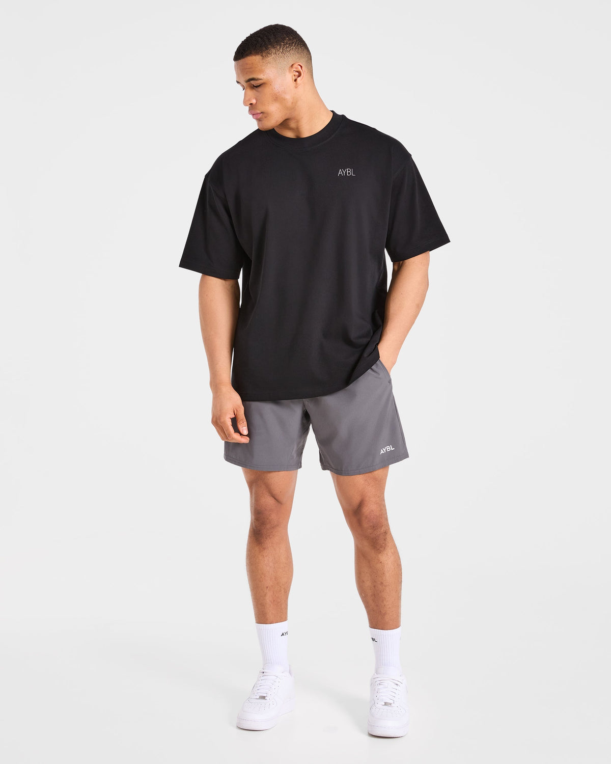 Training Dept. Illustration Oversized T Shirt - Noir