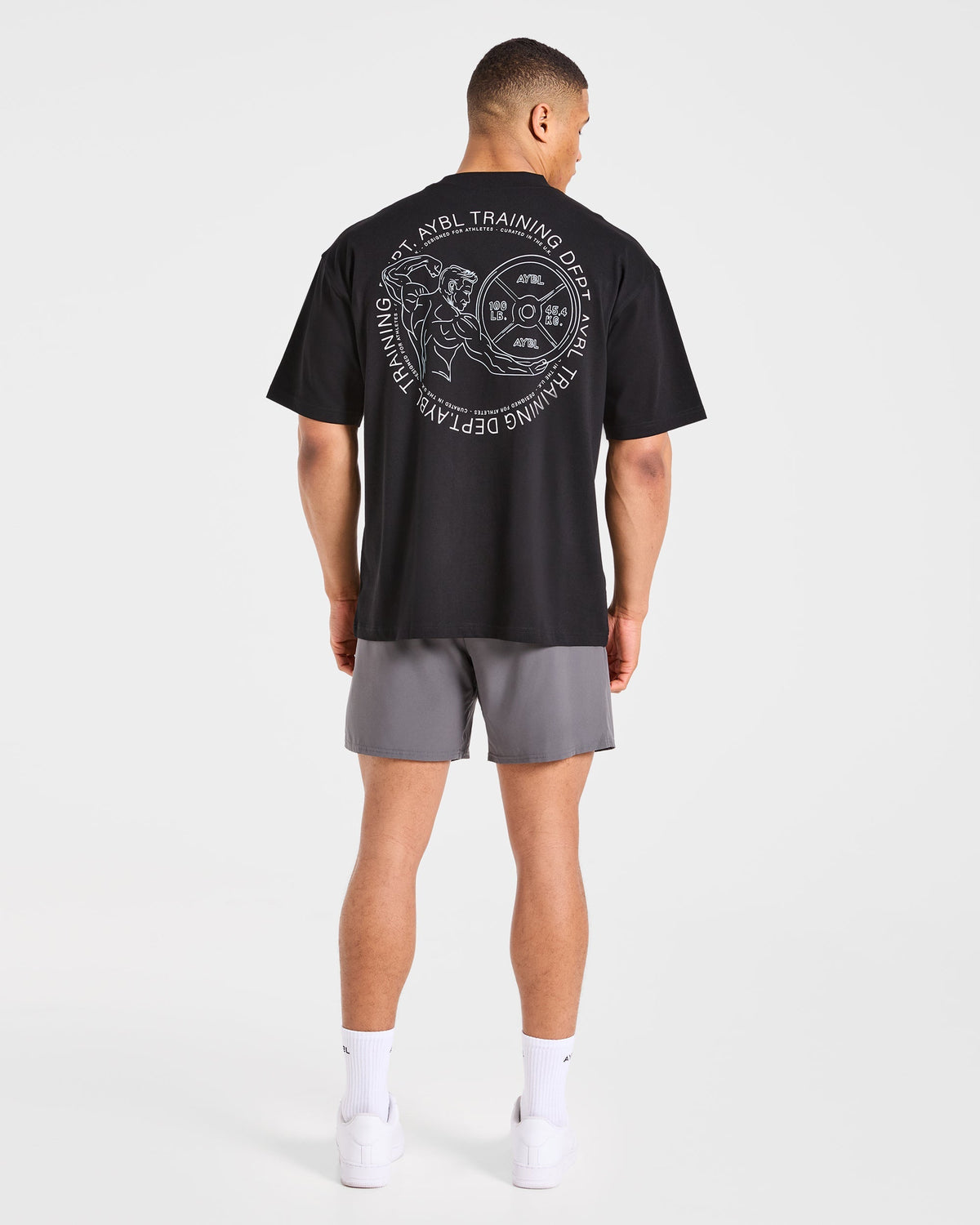 Training Dept. Illustration Oversized T Shirt - Noir