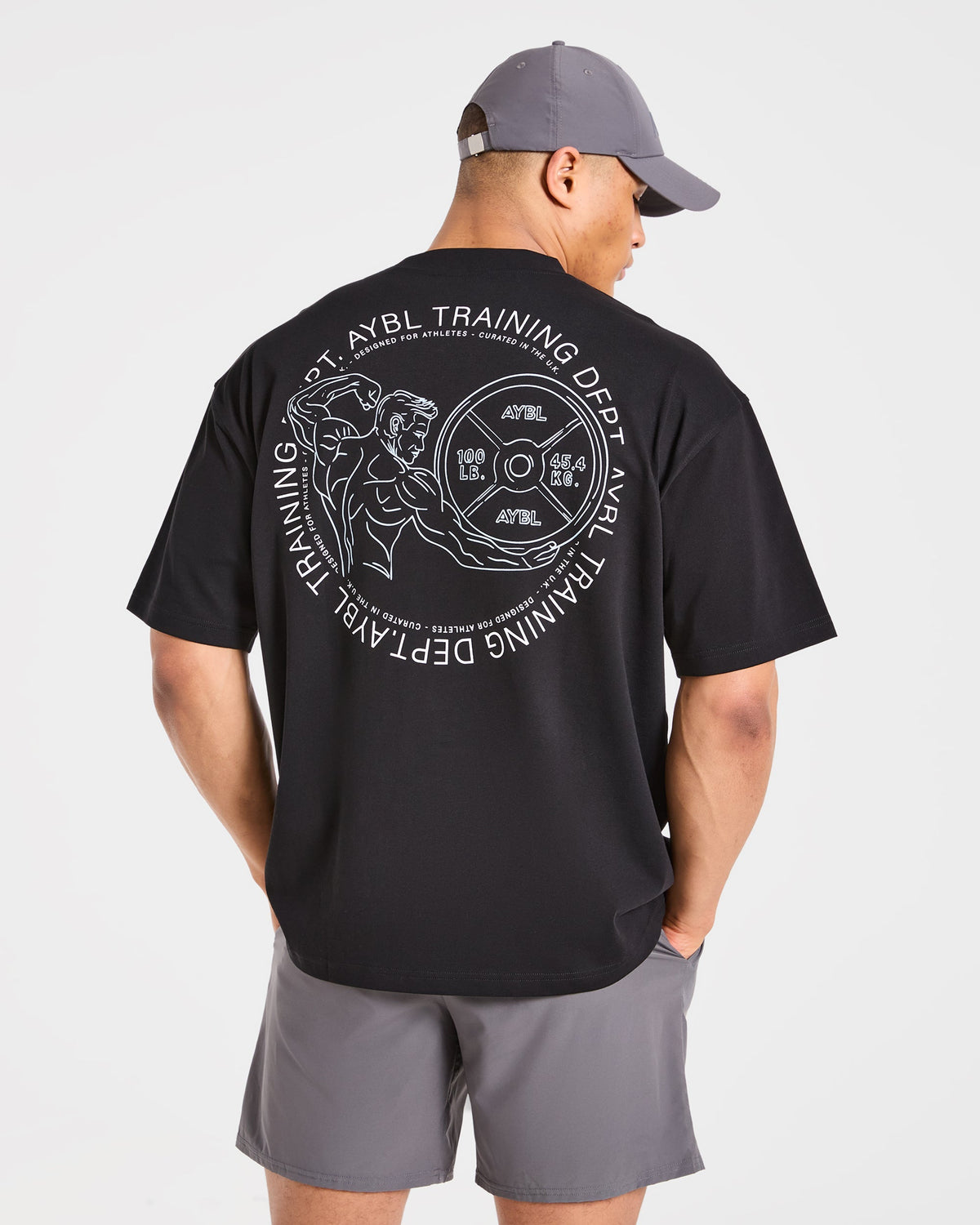 Training Dept. Illustration Oversized T Shirt - Noir