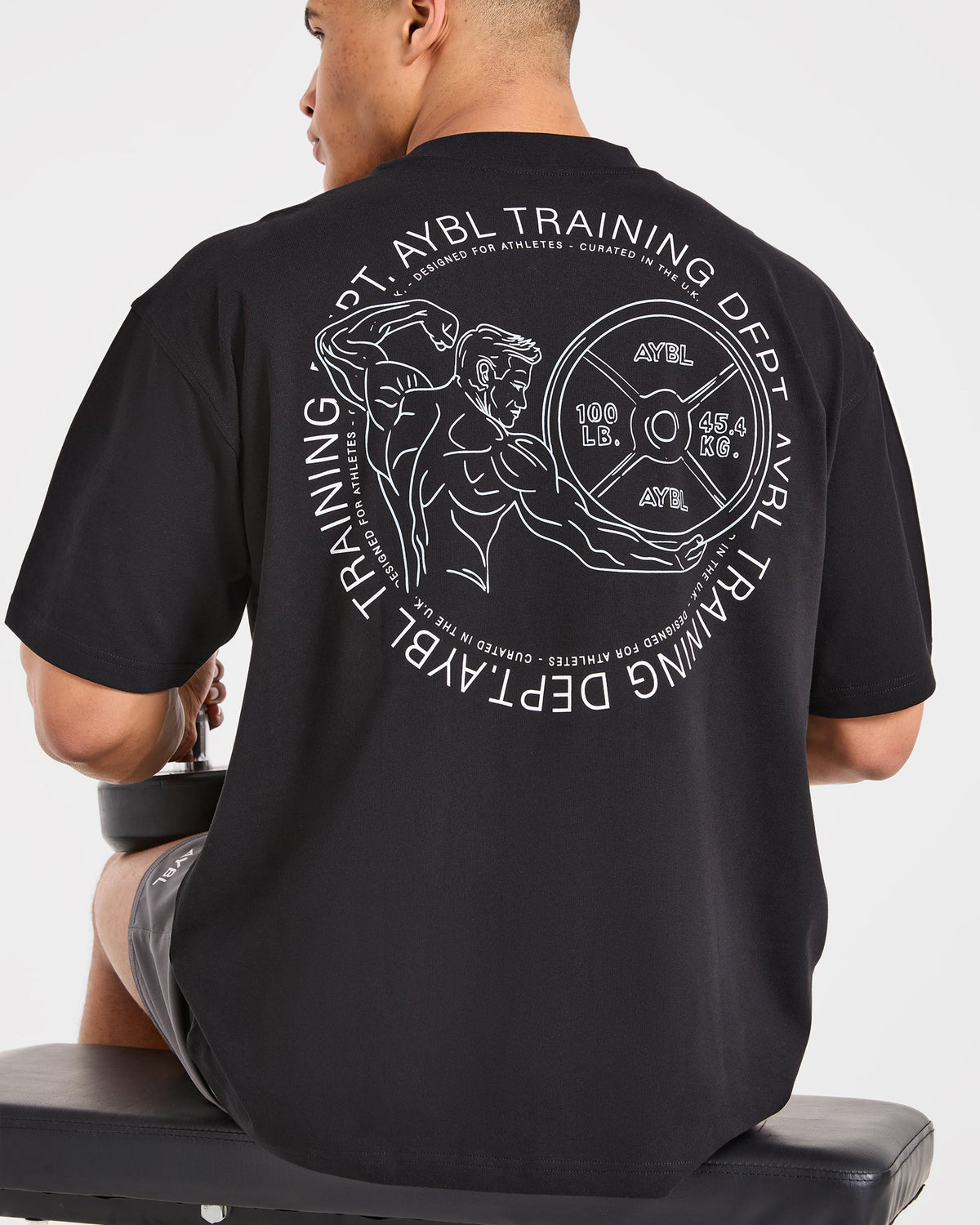 Training Dept. Illustration Oversized T Shirt - Noir