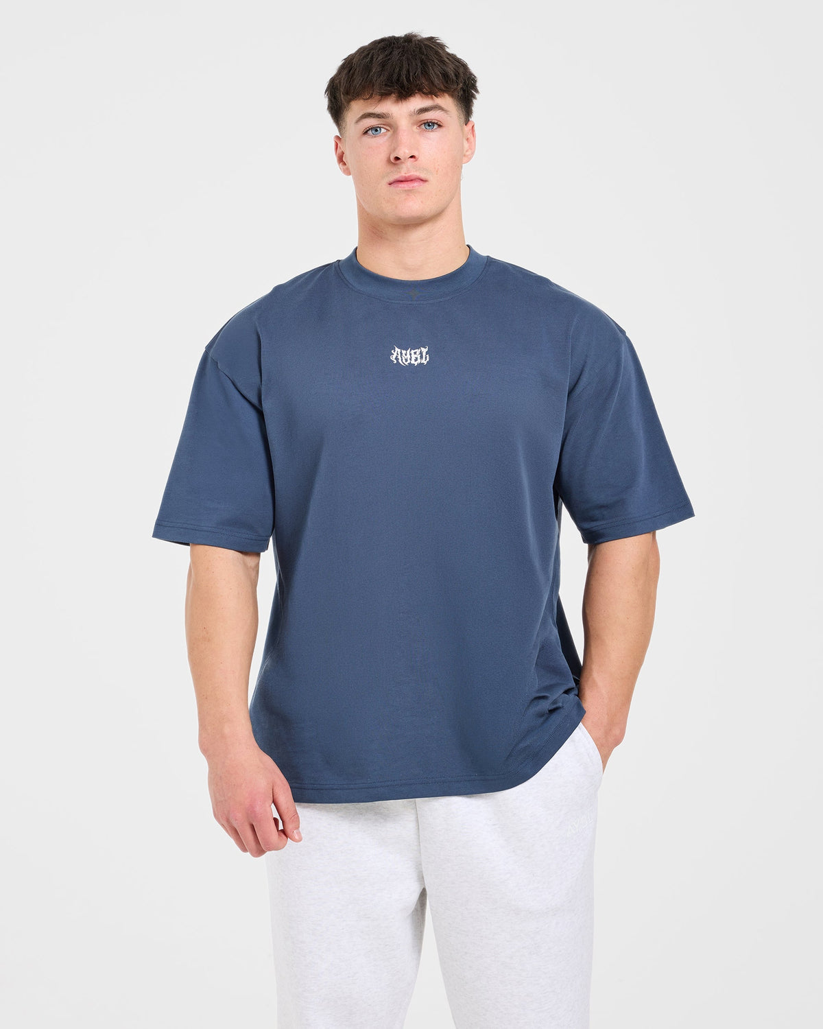 Lift Forge Oversized T Shirt - Slate Navy