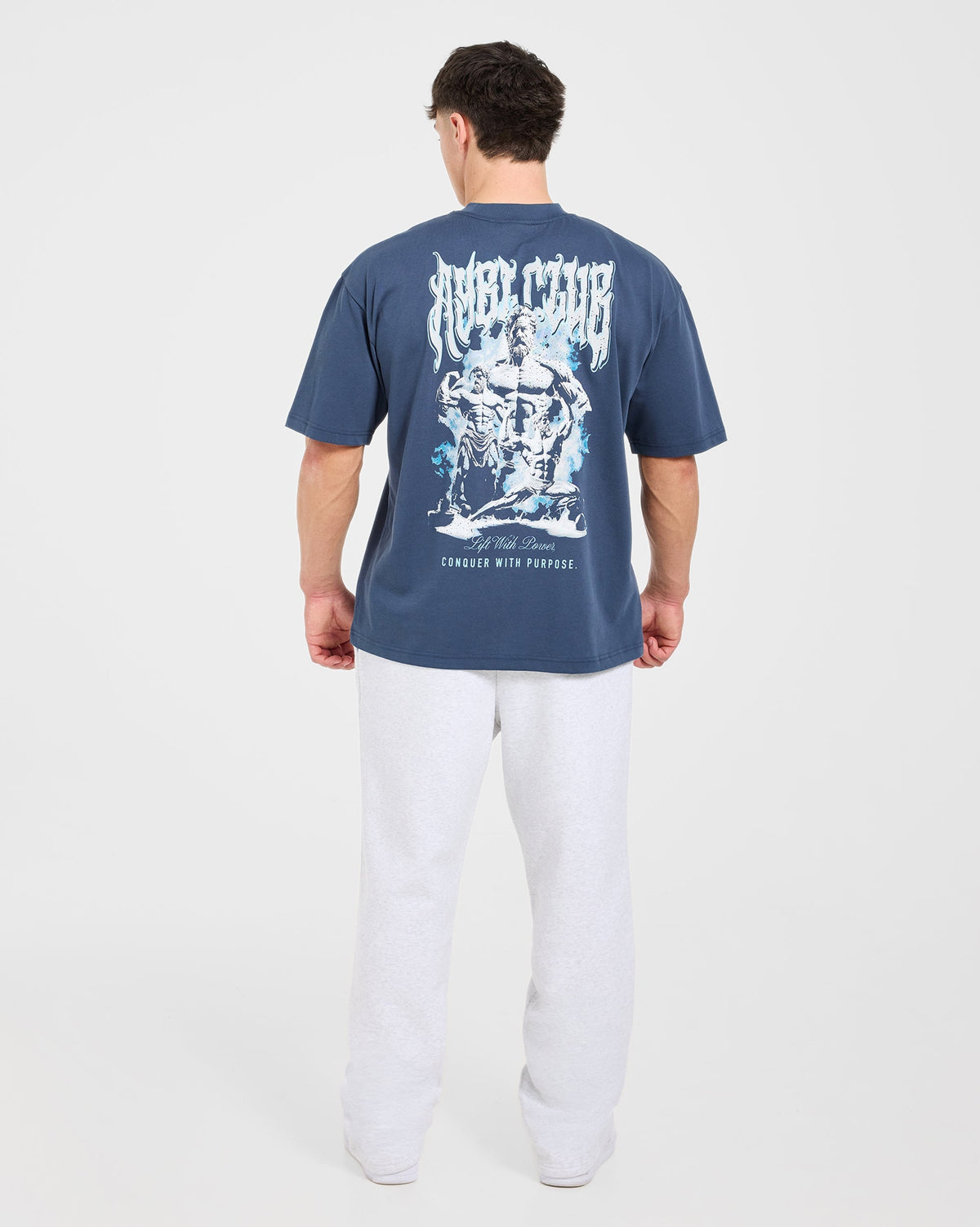 Lift Forge Oversized T Shirt - Slate Navy