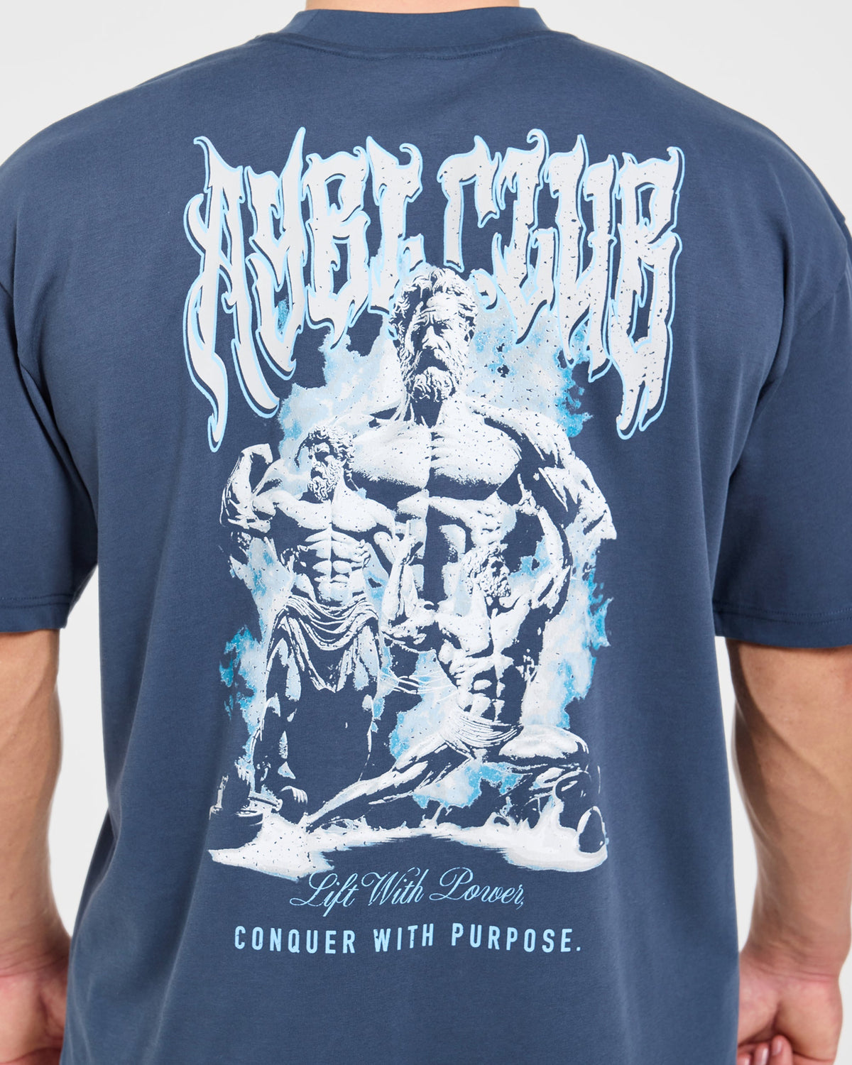 Lift Forge Oversized T Shirt - Slate Navy