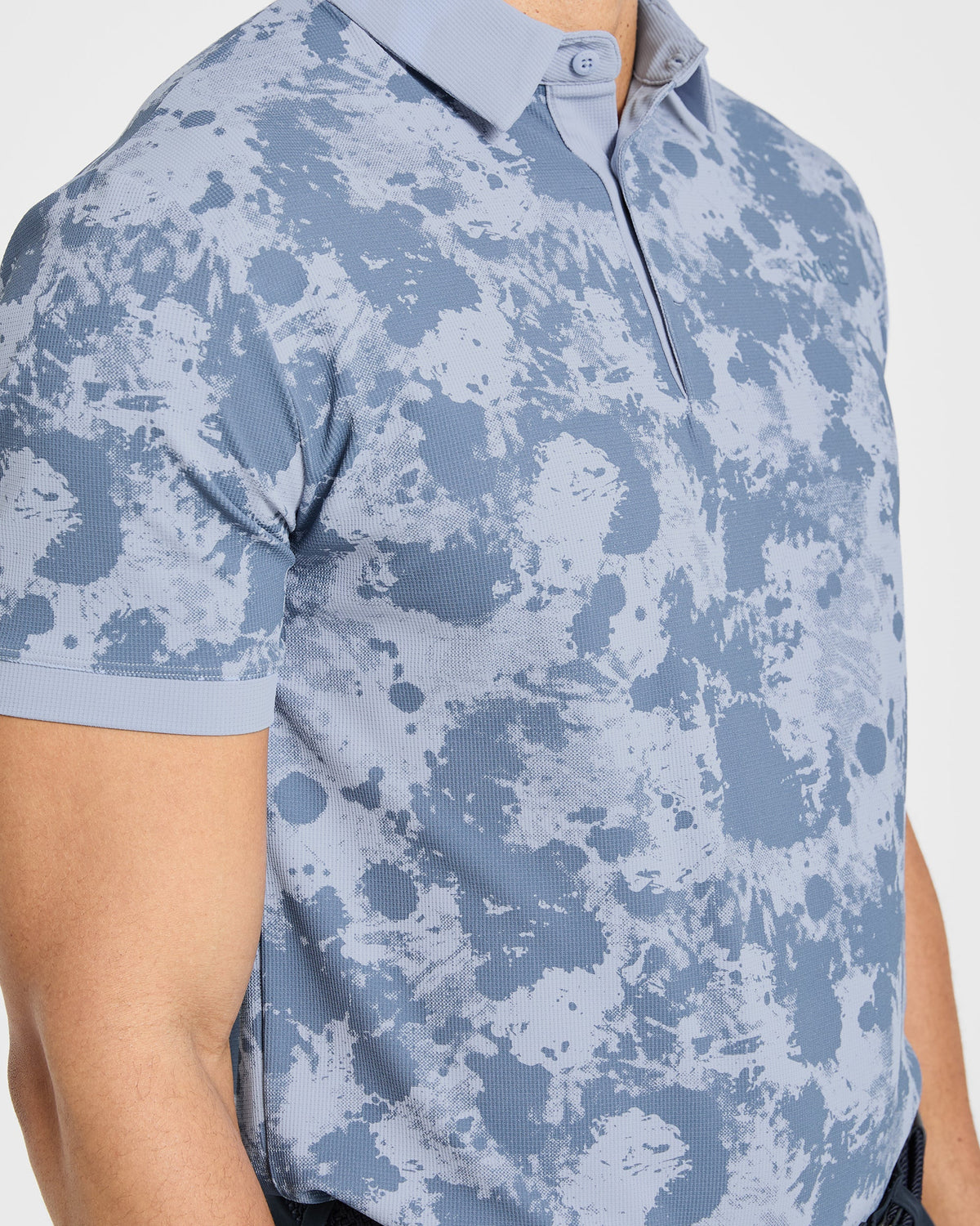 Precision Splatter Polo - Muted Slate