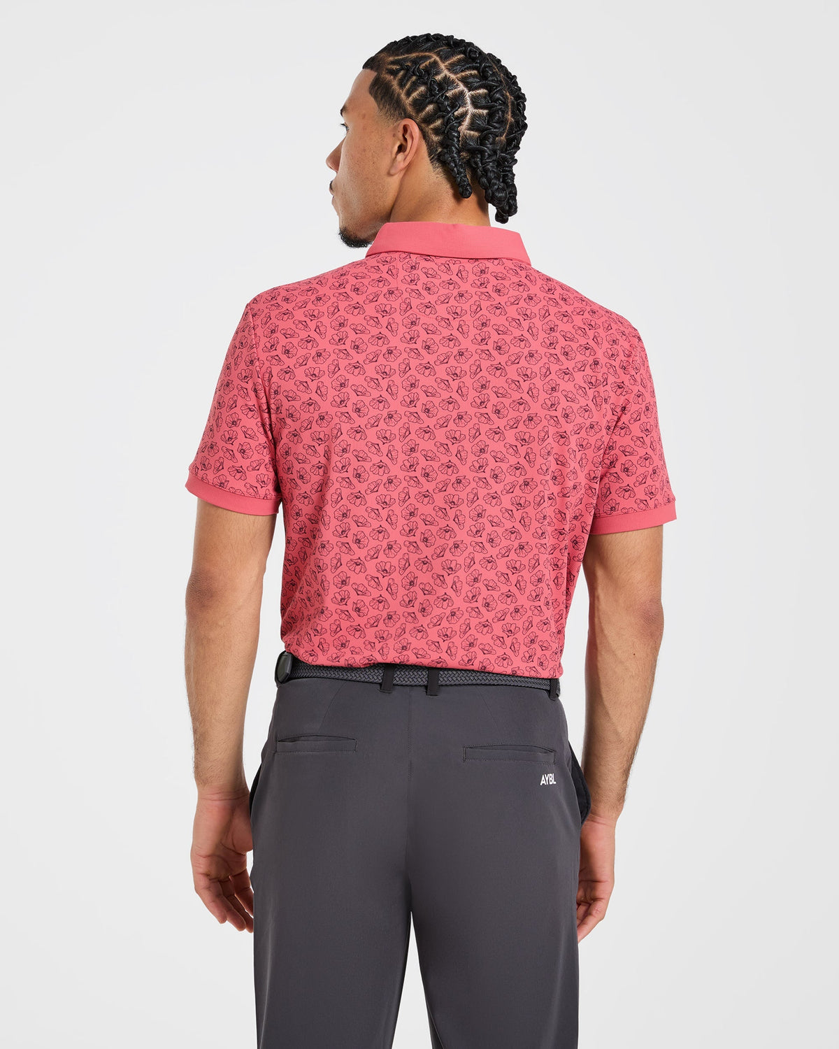 Precision Camellias Polo - Rouge