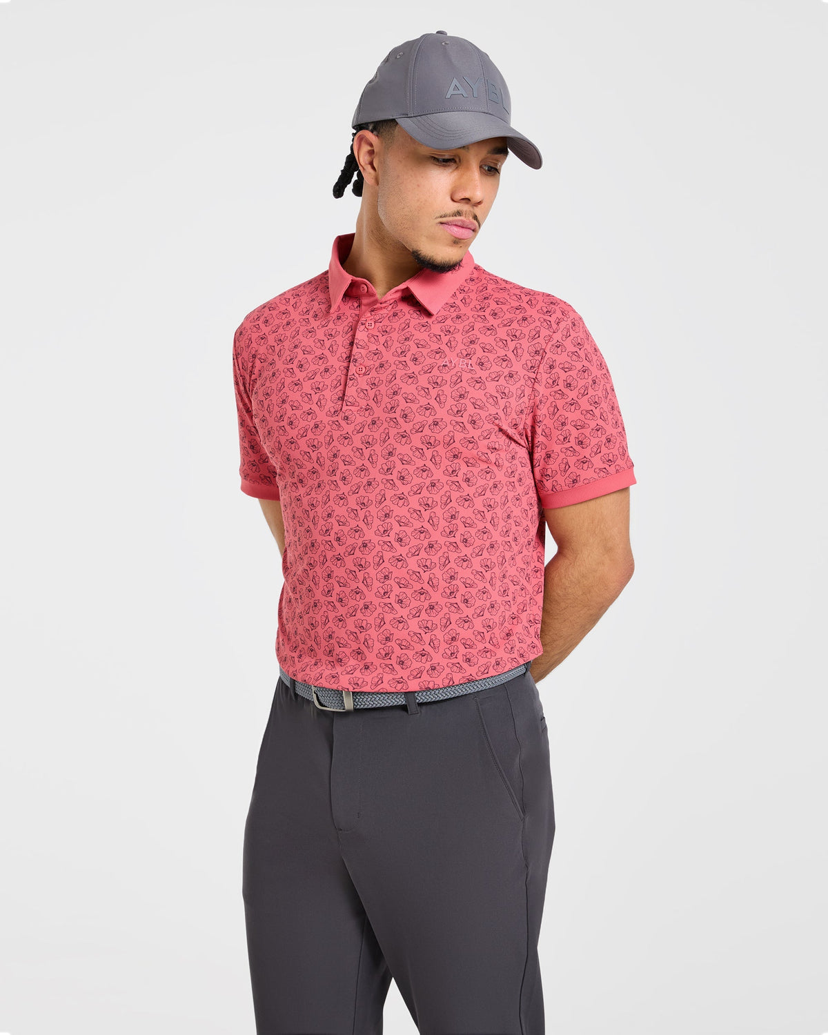 Precision Camellias Polo - Rouge