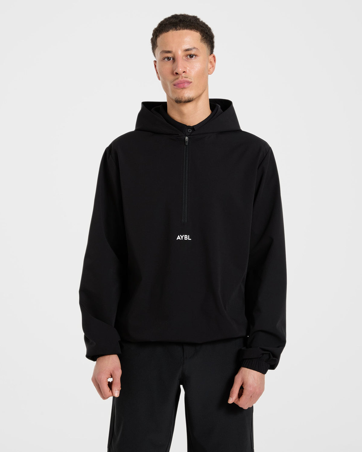 Precision 1/4 Zip Wind Pullover - Noir