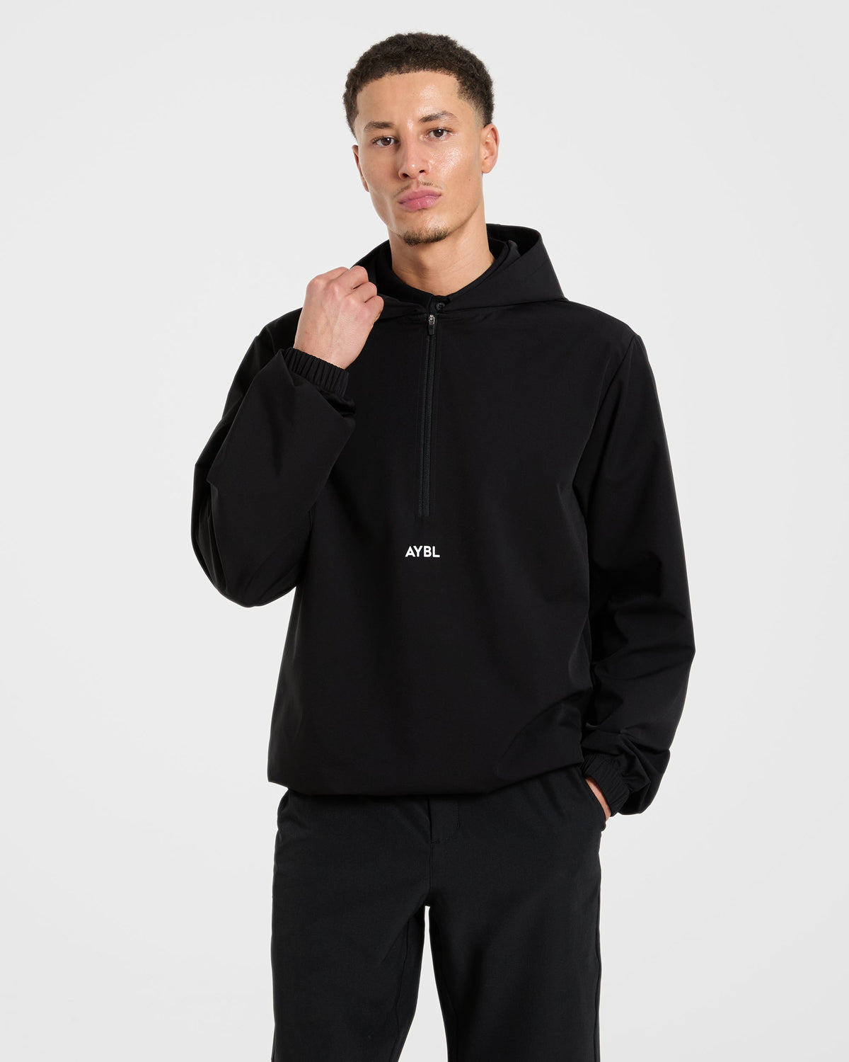 Precision 1/4 Zip Wind Pullover - Noir