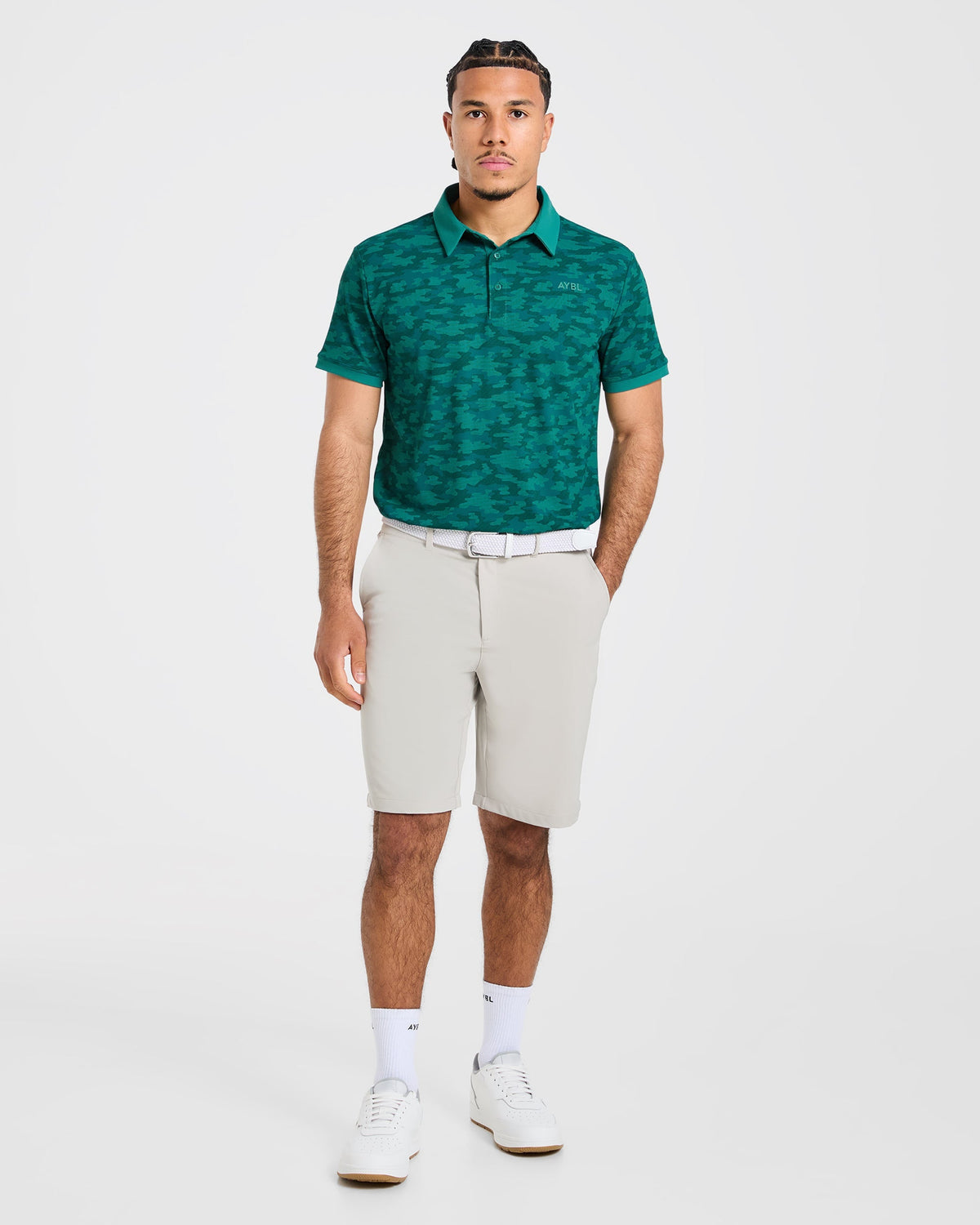 Precision Camo Polo - Pine Teal
