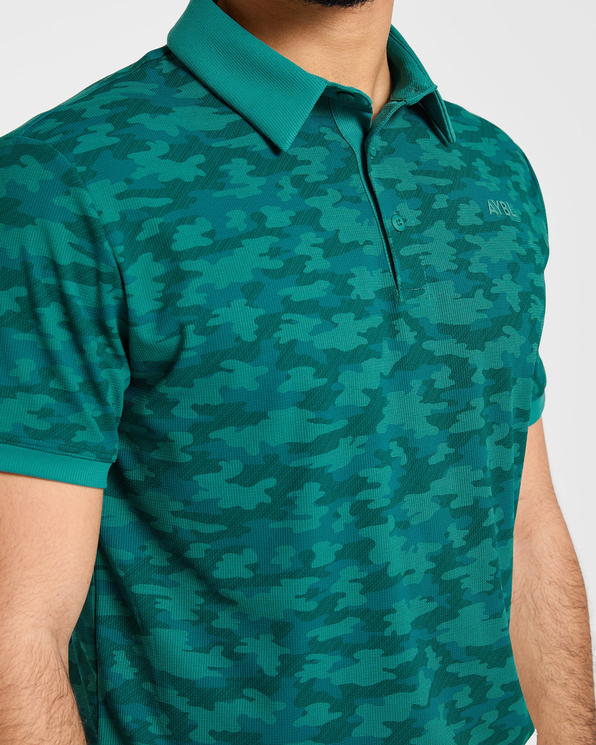 Precision Camo Polo - Pine Teal
