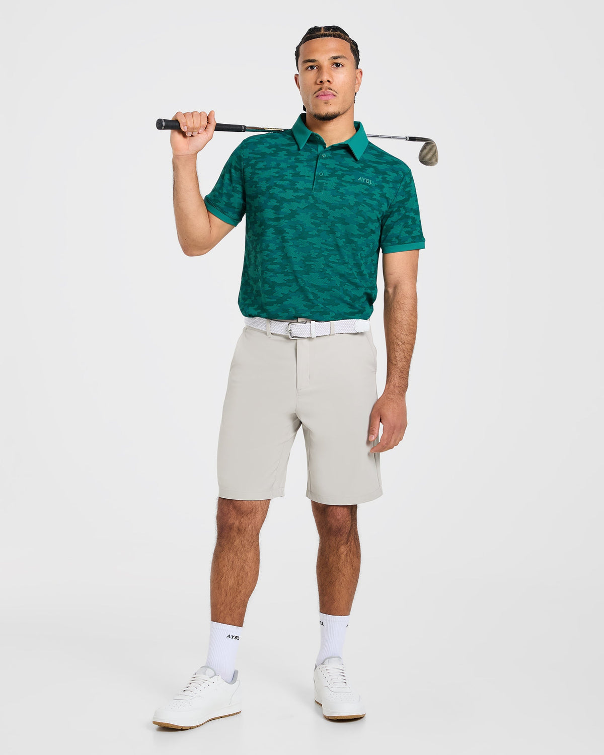 Precision Camo Polo - Pine Teal