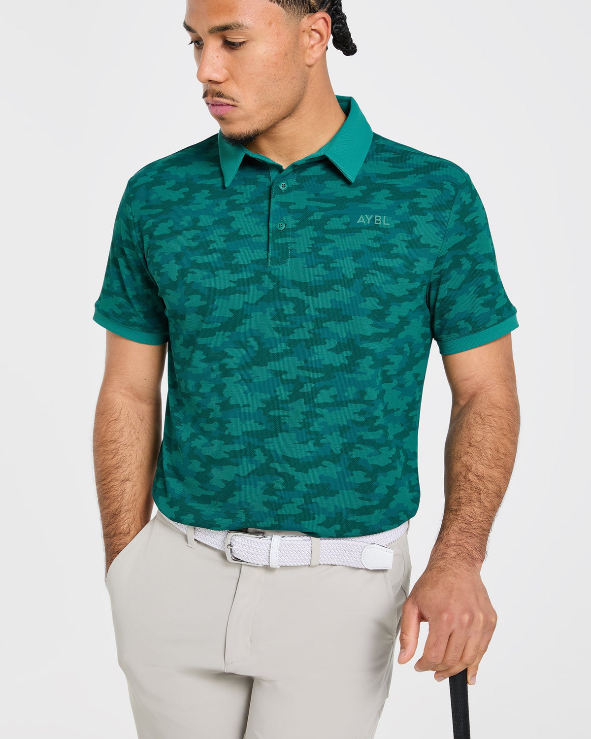 Precision Camo Polo - Pine Teal