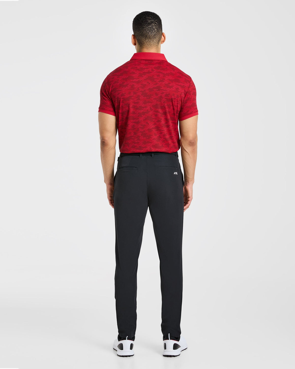 Precision Camo Polo - Muted Rouge