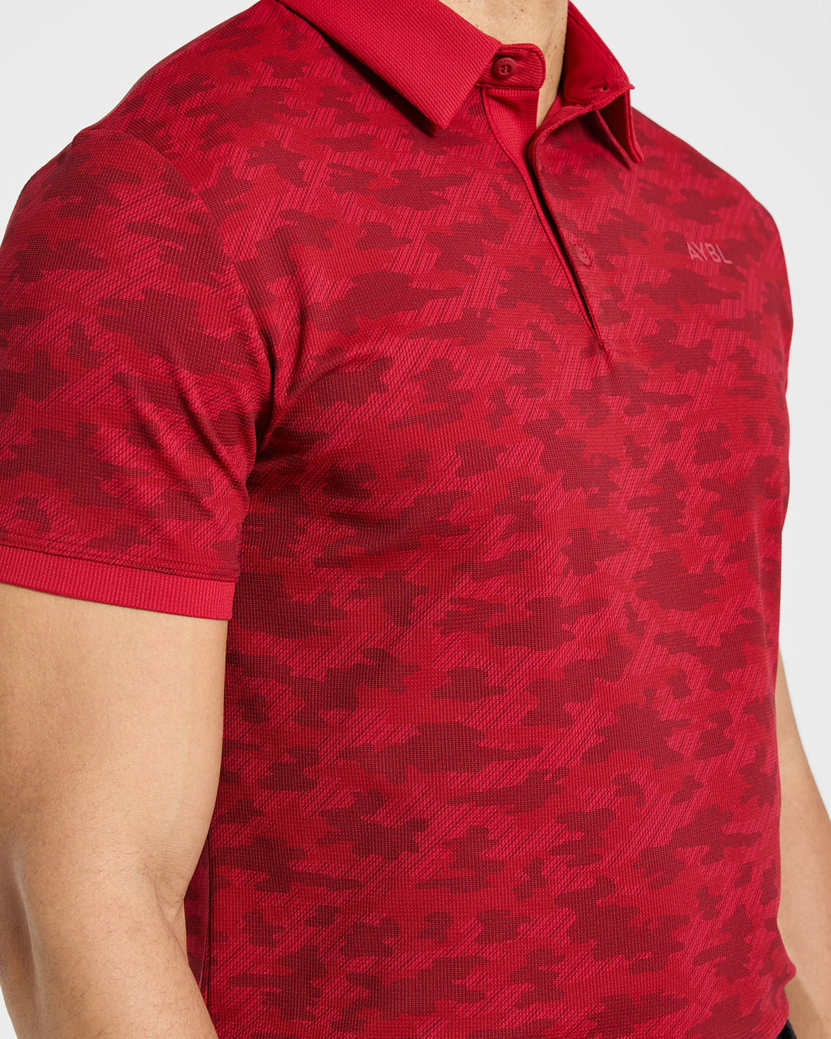 Precision Camo Polo - Muted Rouge