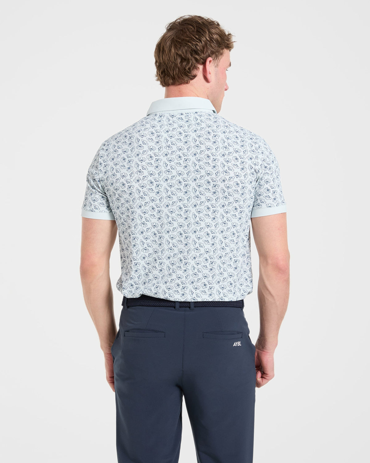 Precision Camellias Polo - Ice Bleu