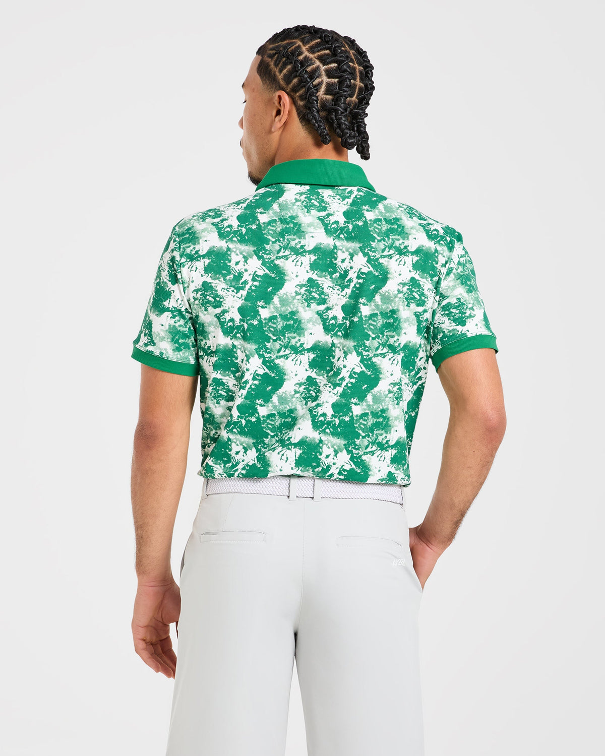 Precision Splatter Polo - Rye Vert/Crème