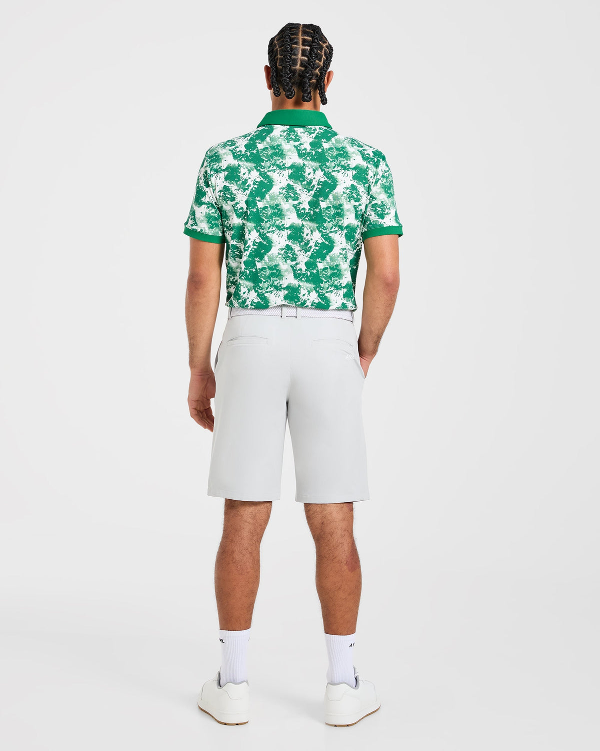 Precision Splatter Polo - Rye Vert/Crème