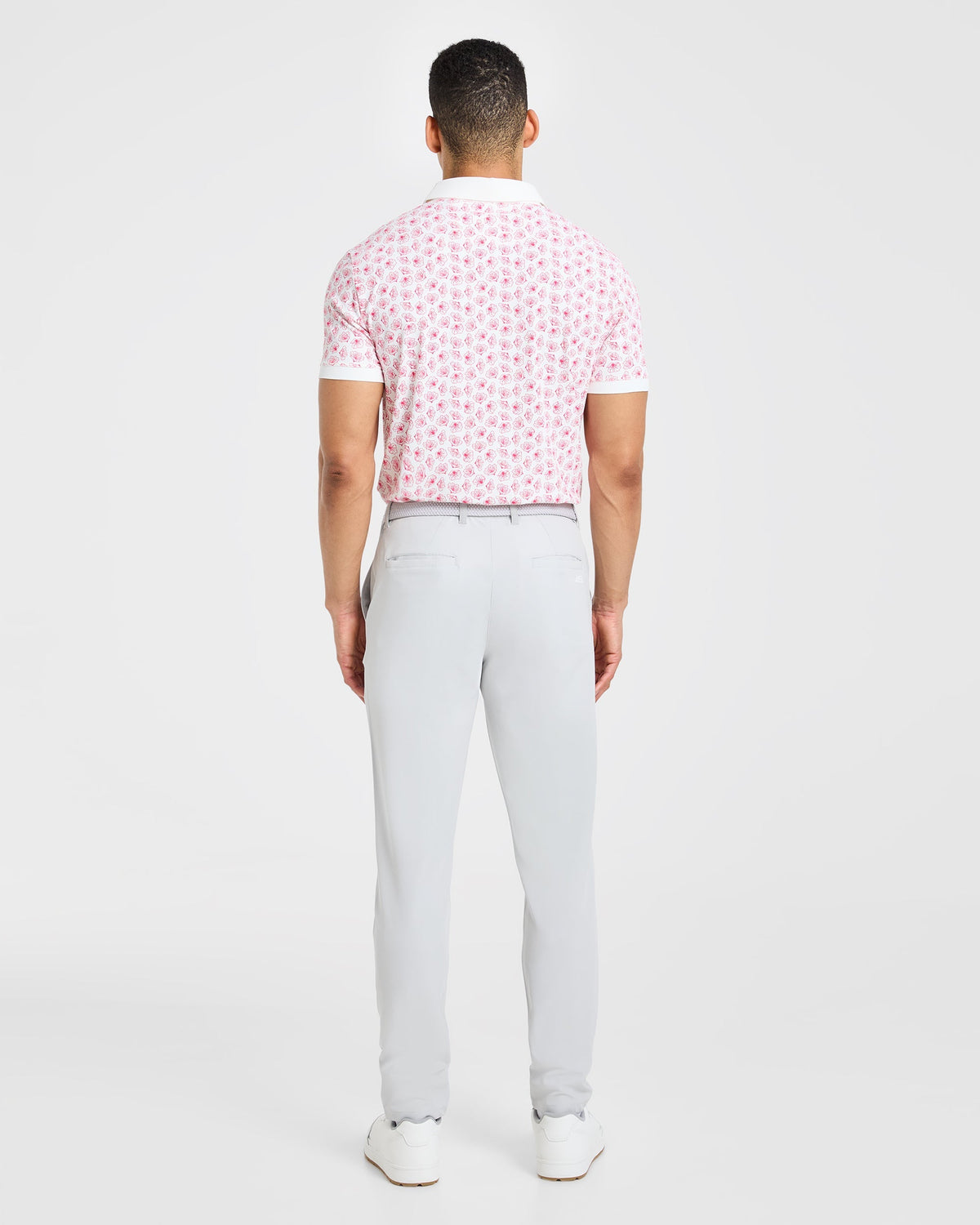 Precision Azalea Polo - Blanc/Azalea Rose