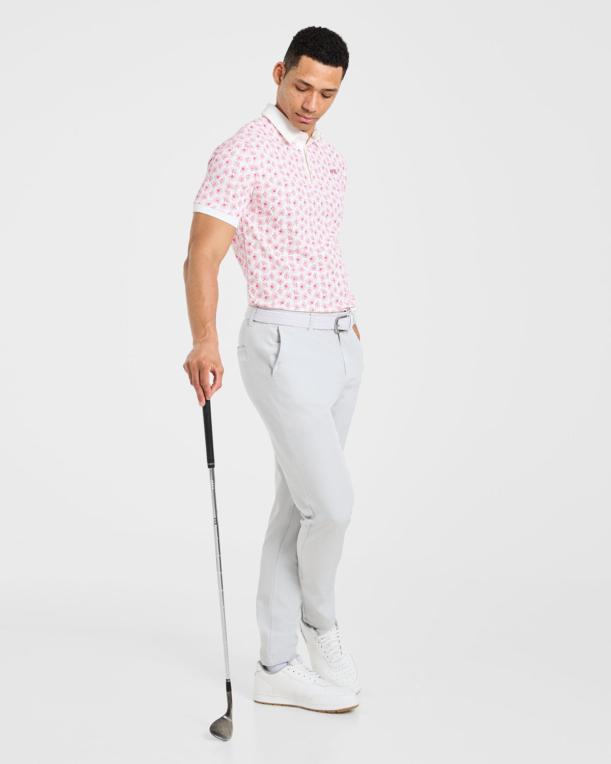 Precision Azalea Polo - Blanc/Azalea Rose