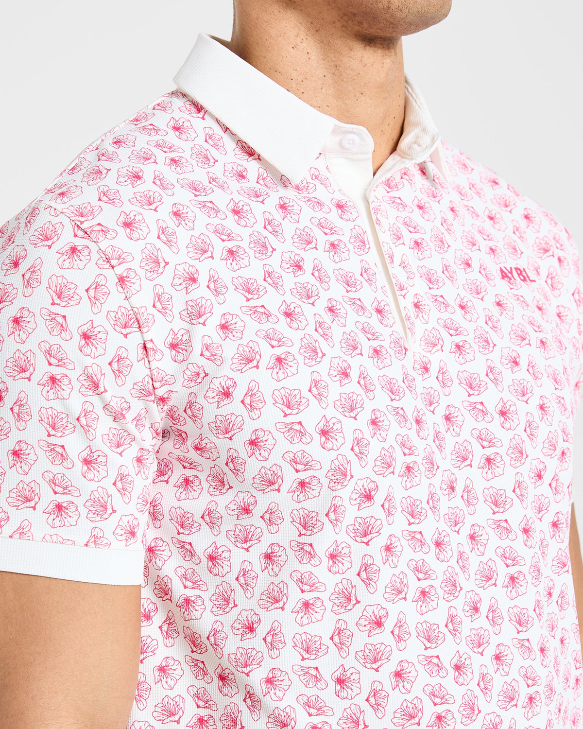 Precision Azalea Polo - Blanc/Azalea Rose