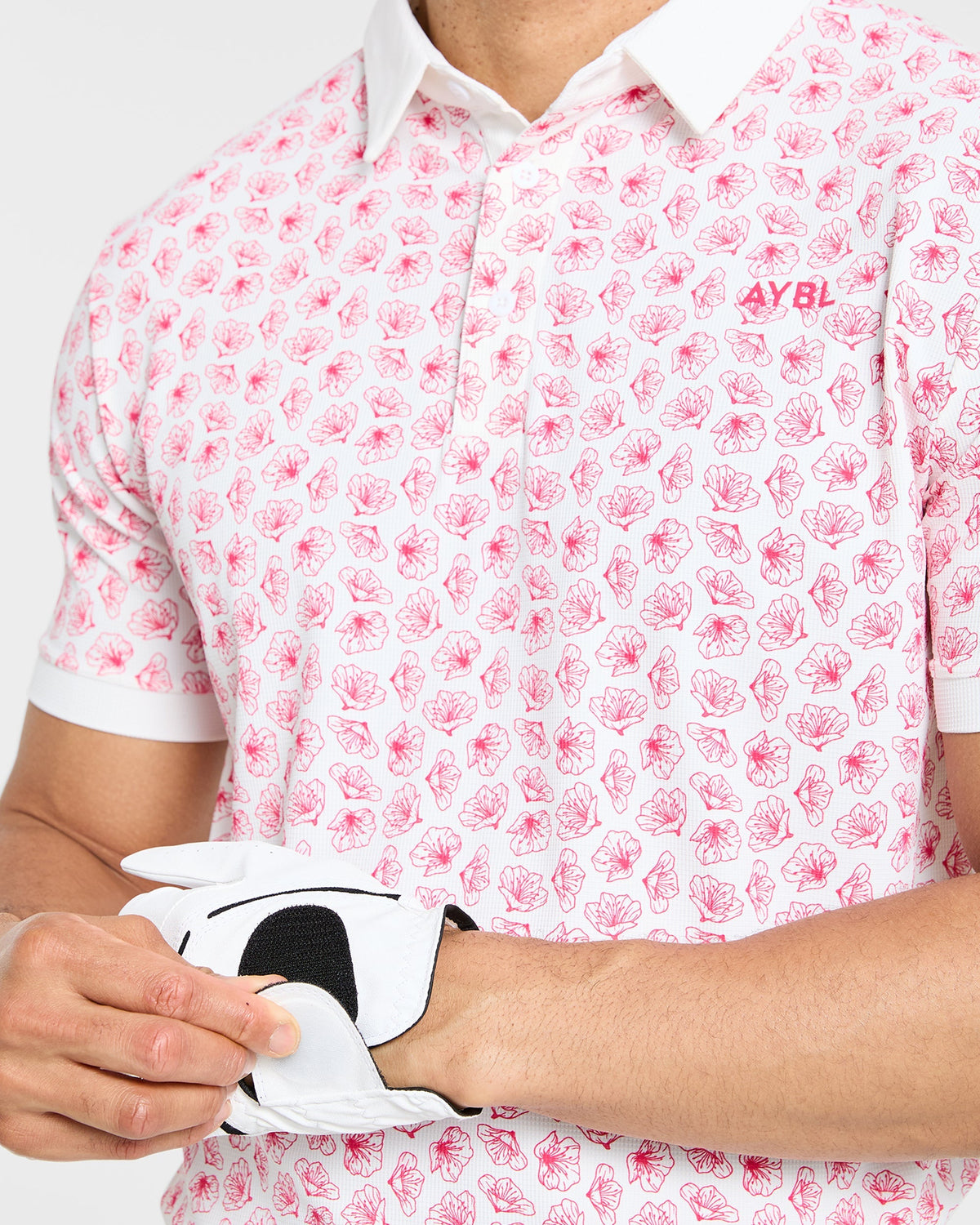 Precision Azalea Polo - Blanc/Azalea Rose