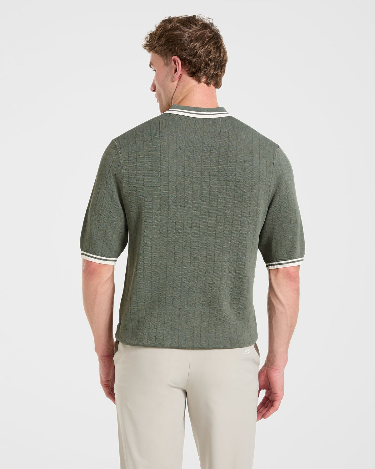 Classic Knitted Polo - Hillside Vert