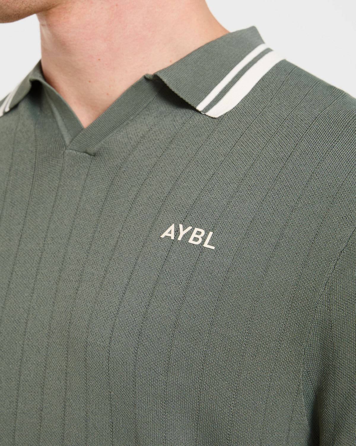 Classic Knitted Polo - Hillside Vert