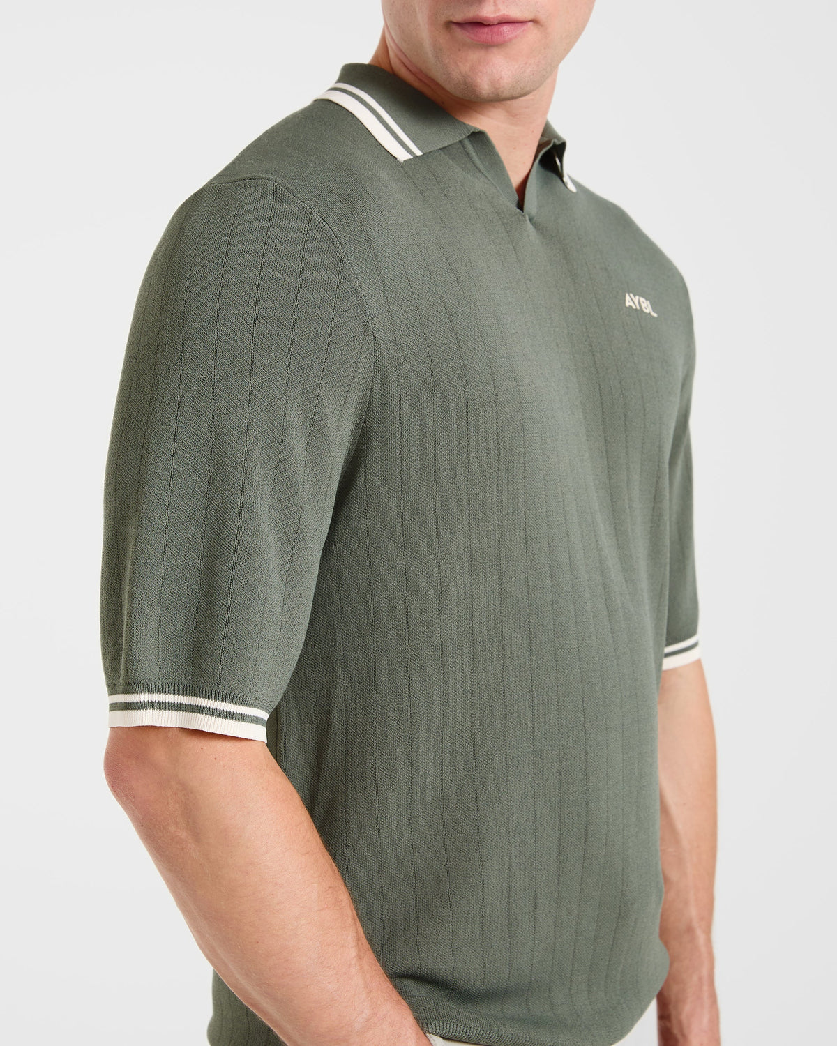Classic Knitted Polo - Hillside Vert