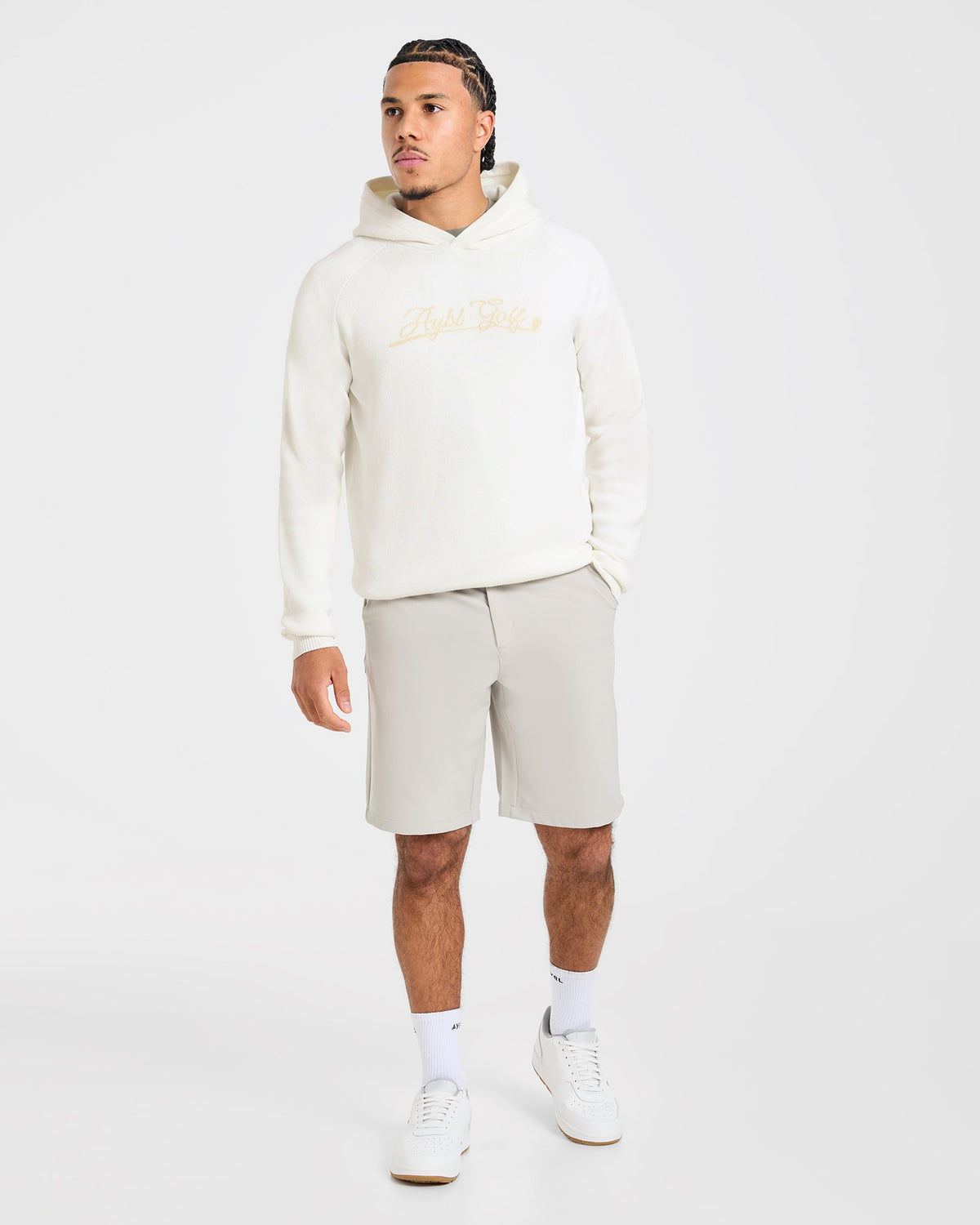 Golf Club Knitted Hoodie - Off Blanc