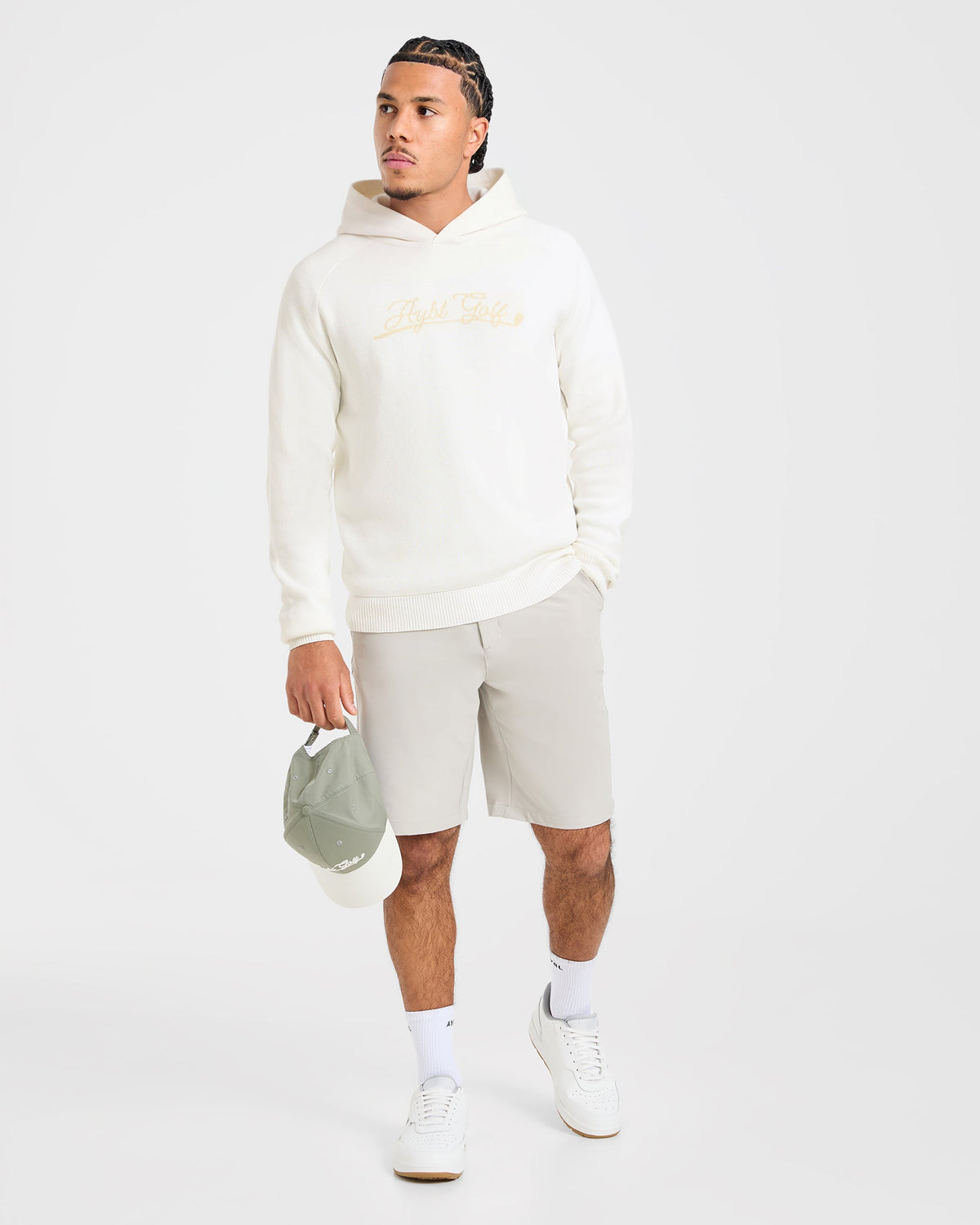 Golf Club Knitted Hoodie - Off Blanc