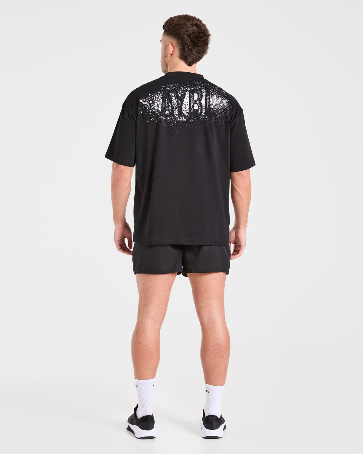 Gym Chalk Oversized T Shirt - Noir