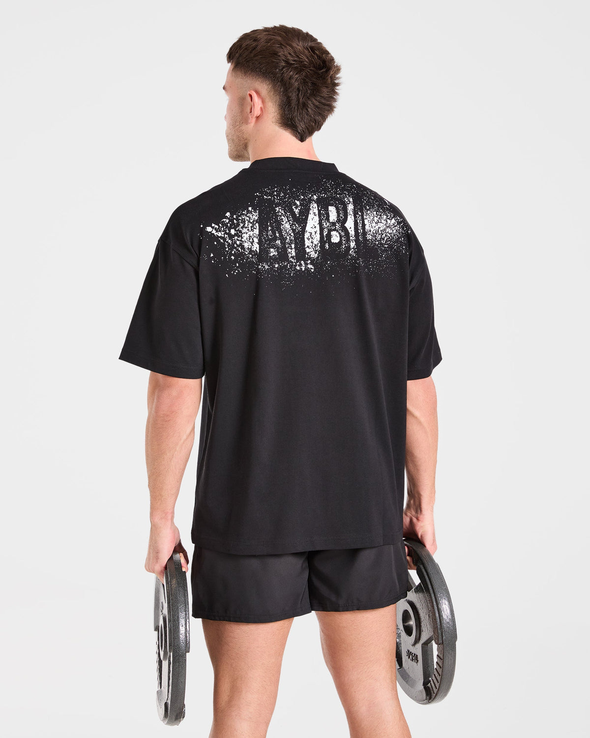 Gym Chalk Oversized T Shirt - Noir