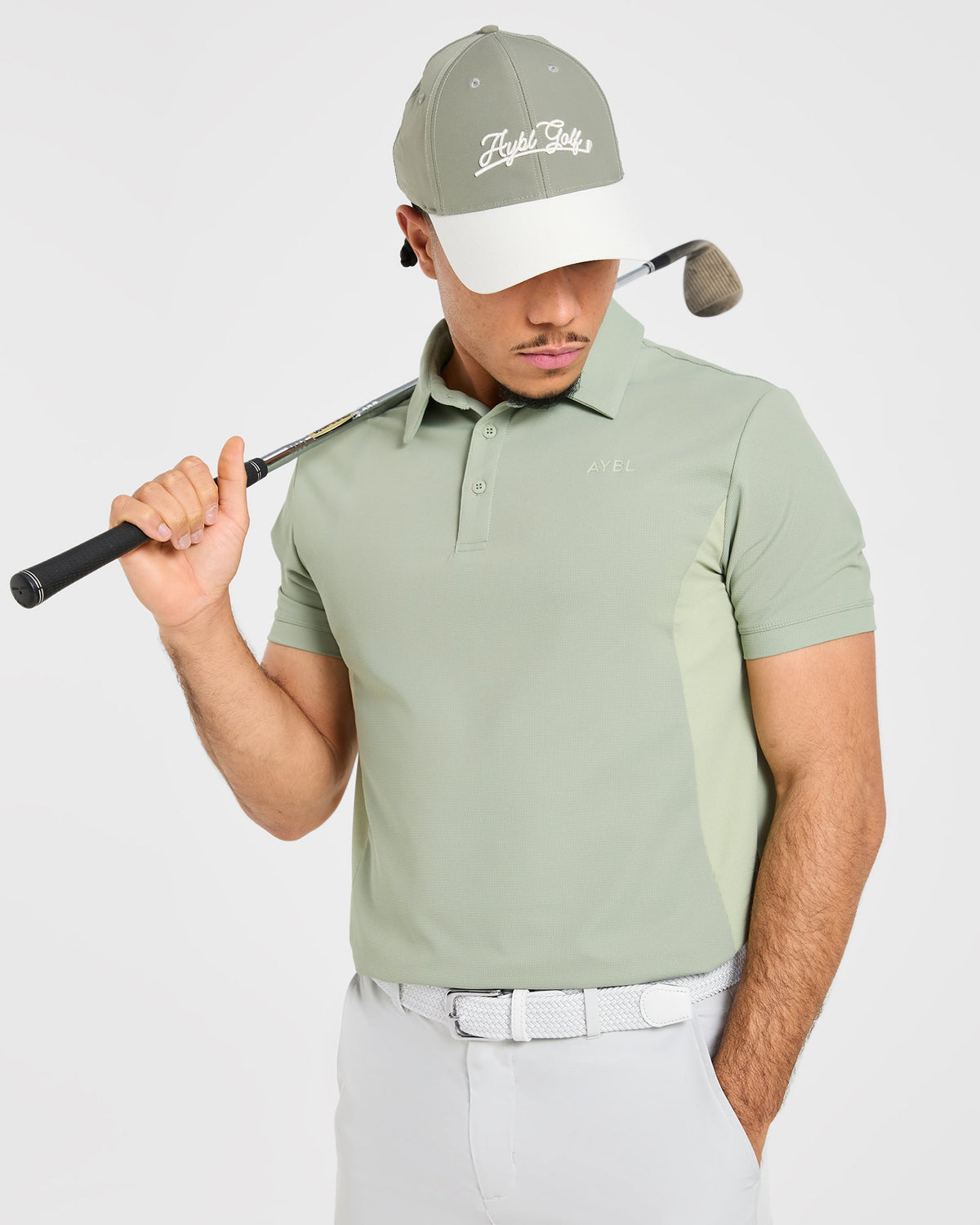 Edge Polo - Muted Olive Vert