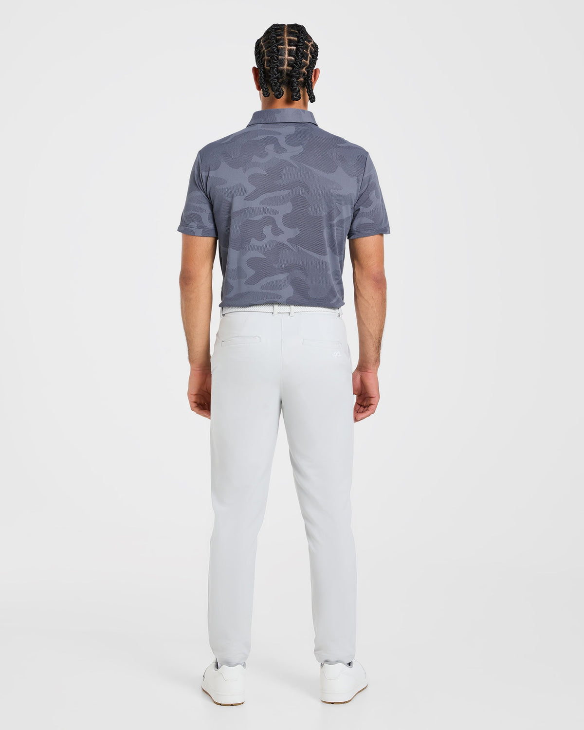 Camo Polo - Slate Bleu