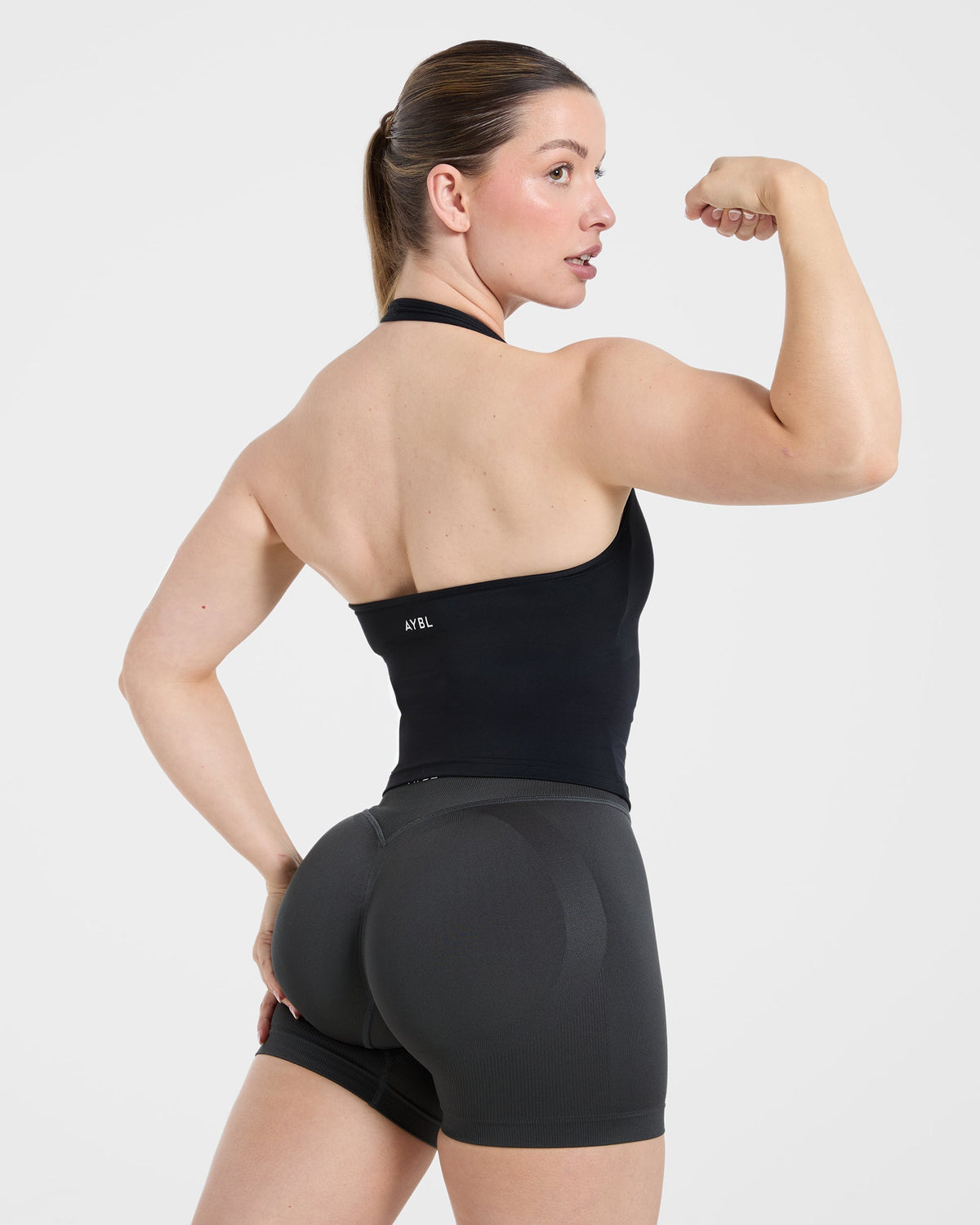 Essential Halterneck Tank Top - Noir