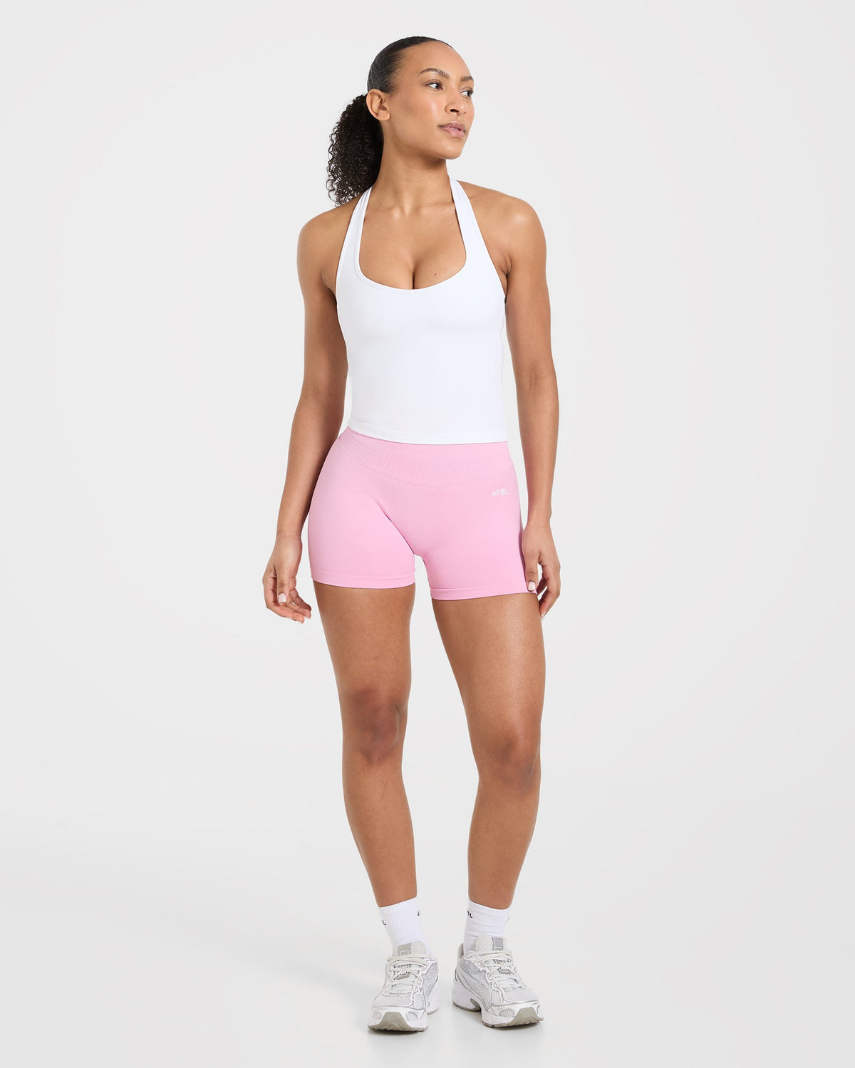 Essential Halterneck Tank Top - Blanc