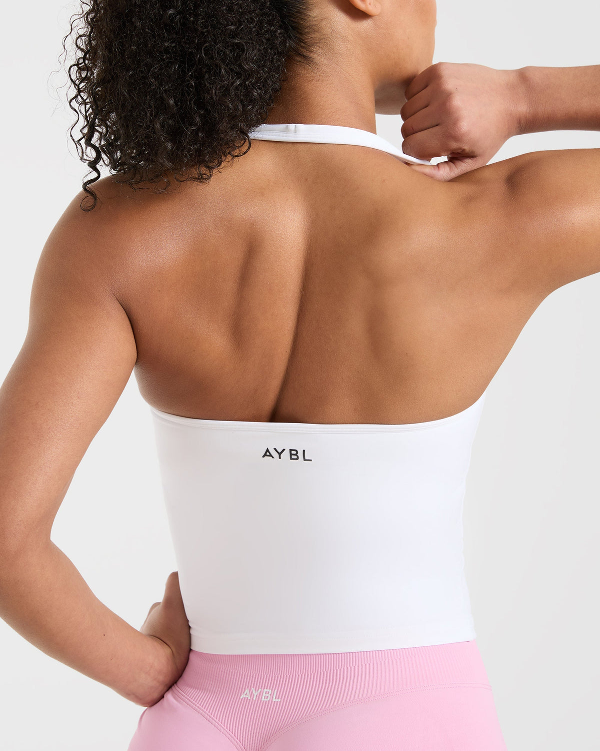 Essential Halterneck Tank Top - Blanc