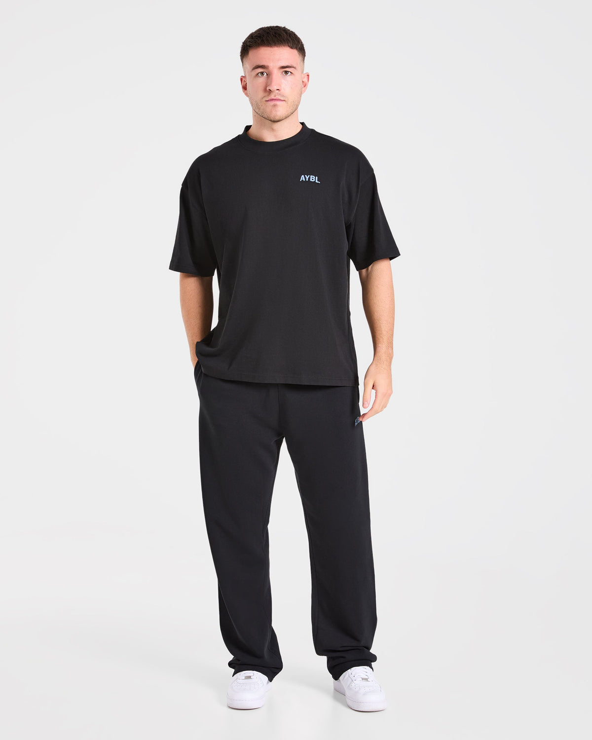 Strength Division Oversized T Shirt - Noir/Bleu
