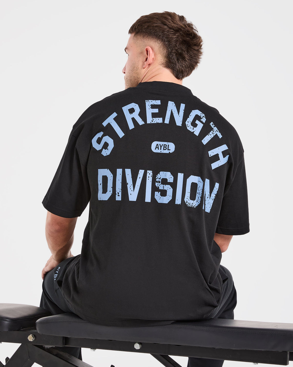 Strength Division Oversized T Shirt - Noir/Bleu