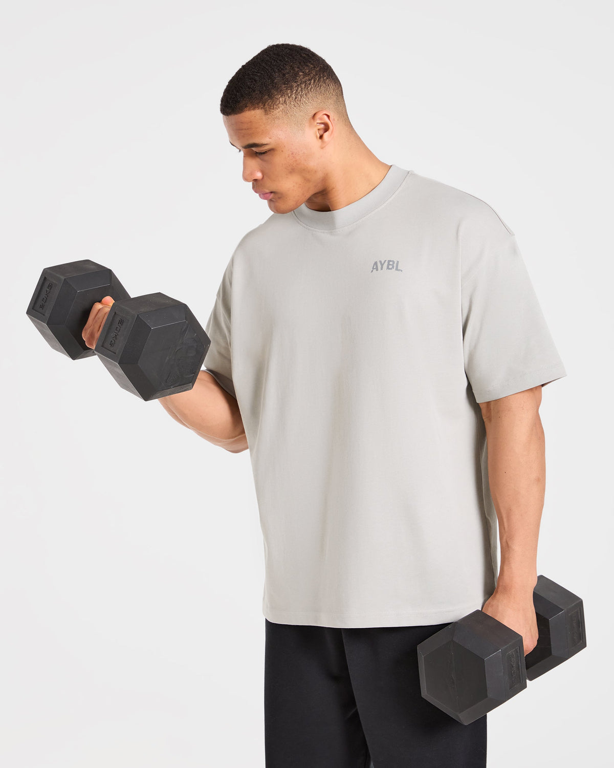 Strength Division Oversized T Shirt - Iced Gris