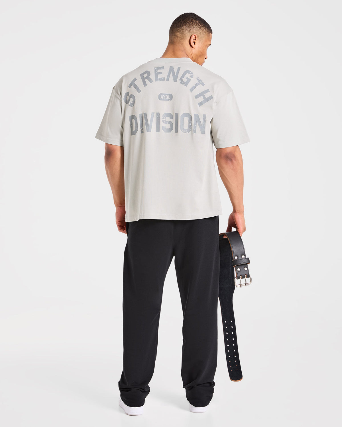 Strength Division Oversized T Shirt - Iced Gris